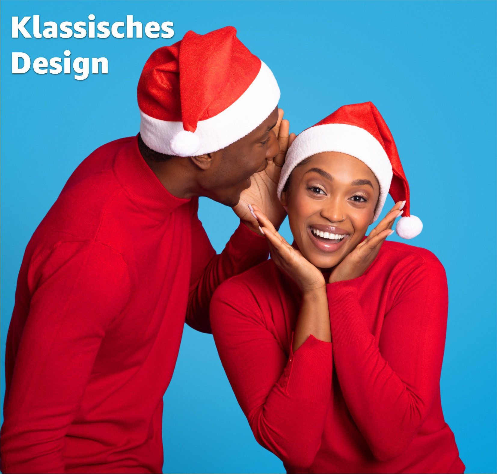 Weihnachtswunder® Bommelmütze 2er Samt Weihnachtsmütze Nikolausmütze rot - Weihnachten (2er Set, 2 Stück) weicher Samt