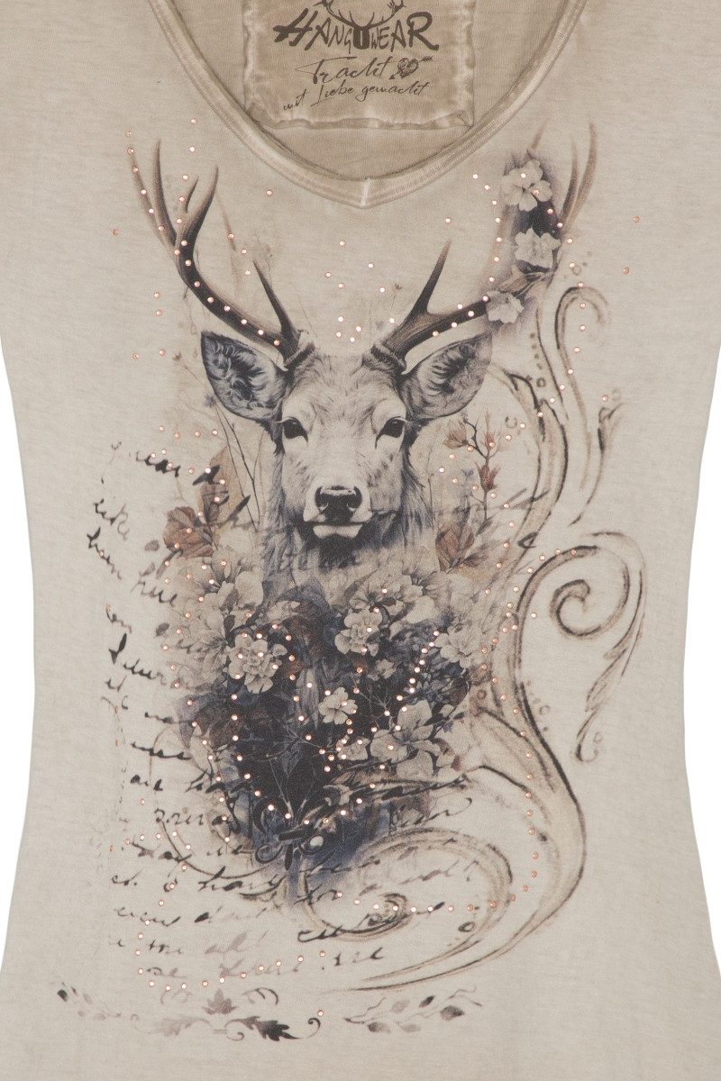 Hangowear Trachtenshirt Trachtenshirt Damen - FERIKE - beige günstig online kaufen