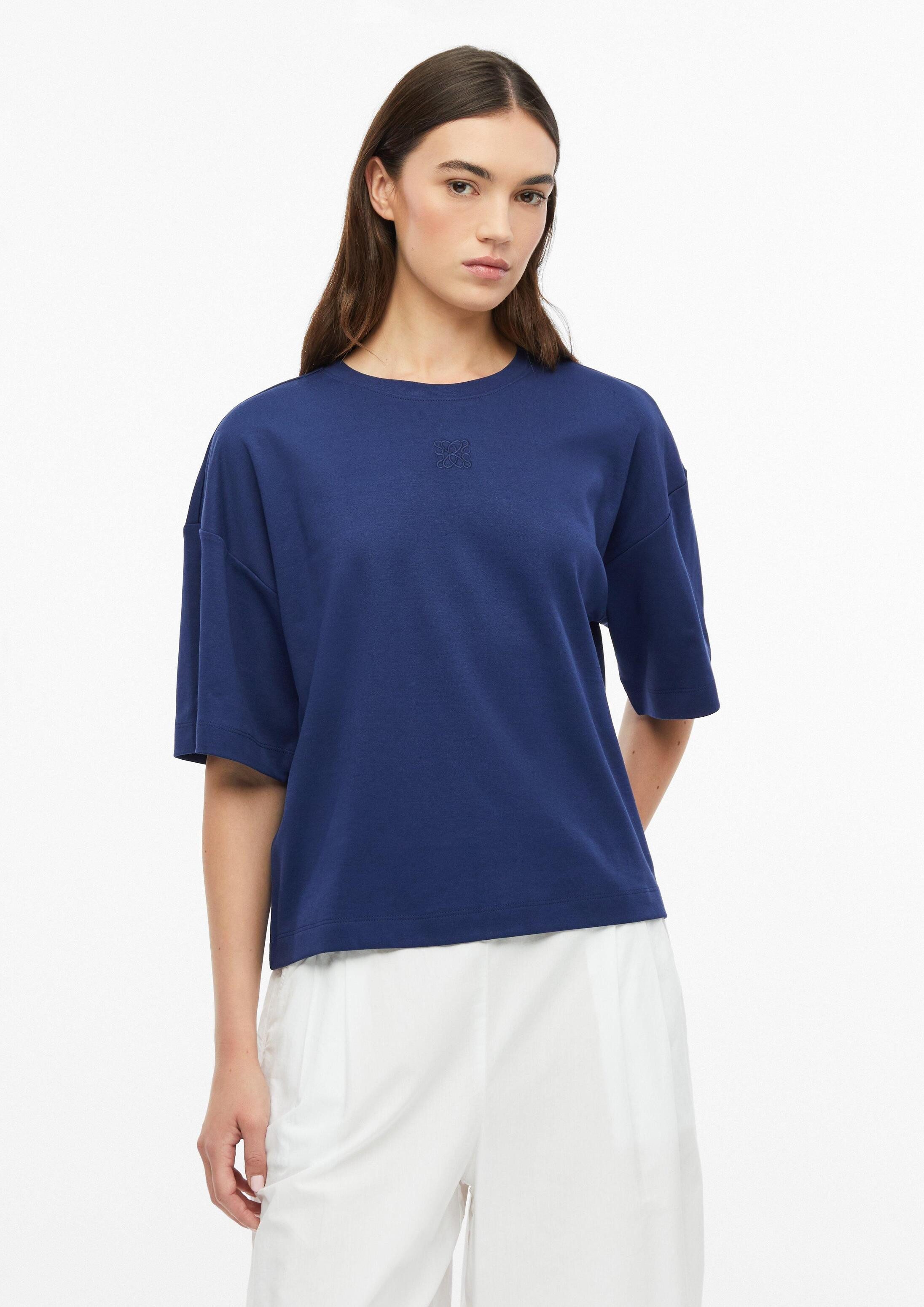 s.Oliver Kurzarmshirt T-Shirt Oversized T-Shirt mit Stickerei