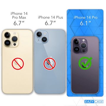 EAZY CASE Handyhülle Bio Case für Apple iPhone 14 Pro 6,1 Zoll, Nachhaltige Bio Hülle mit Kameraschutz Back Cover elastisch Schwarz