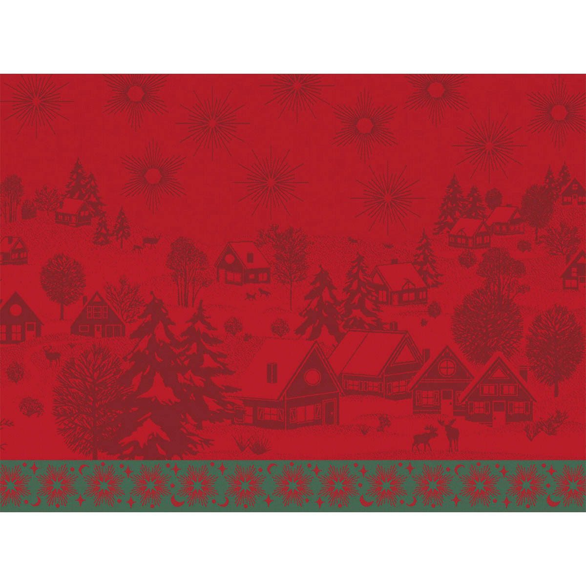 Le Jacquard Francais Platzset Tischsets (2x Set) Sous Les Étoiles Houx 36x50 cm, (Set, 2-St)