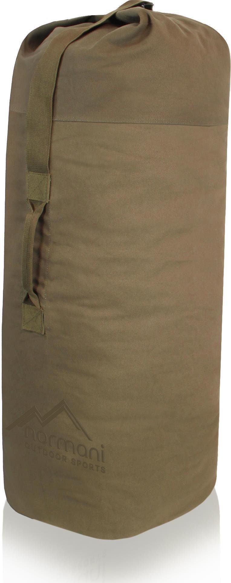 normani Packsack US Canvas-Seesack 140 l Classic Sea III, Duffle Bag US Seesack Canvas-Reisetasche Seemannssack Marinesack