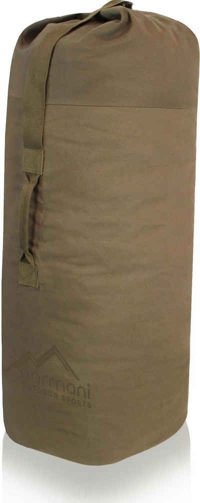 normani Packsack US Canvas-Seesack 60 l Classic Sea I, Duffle Bag US Seesack Canvas-Reisetasche Seemannssack Marinesack