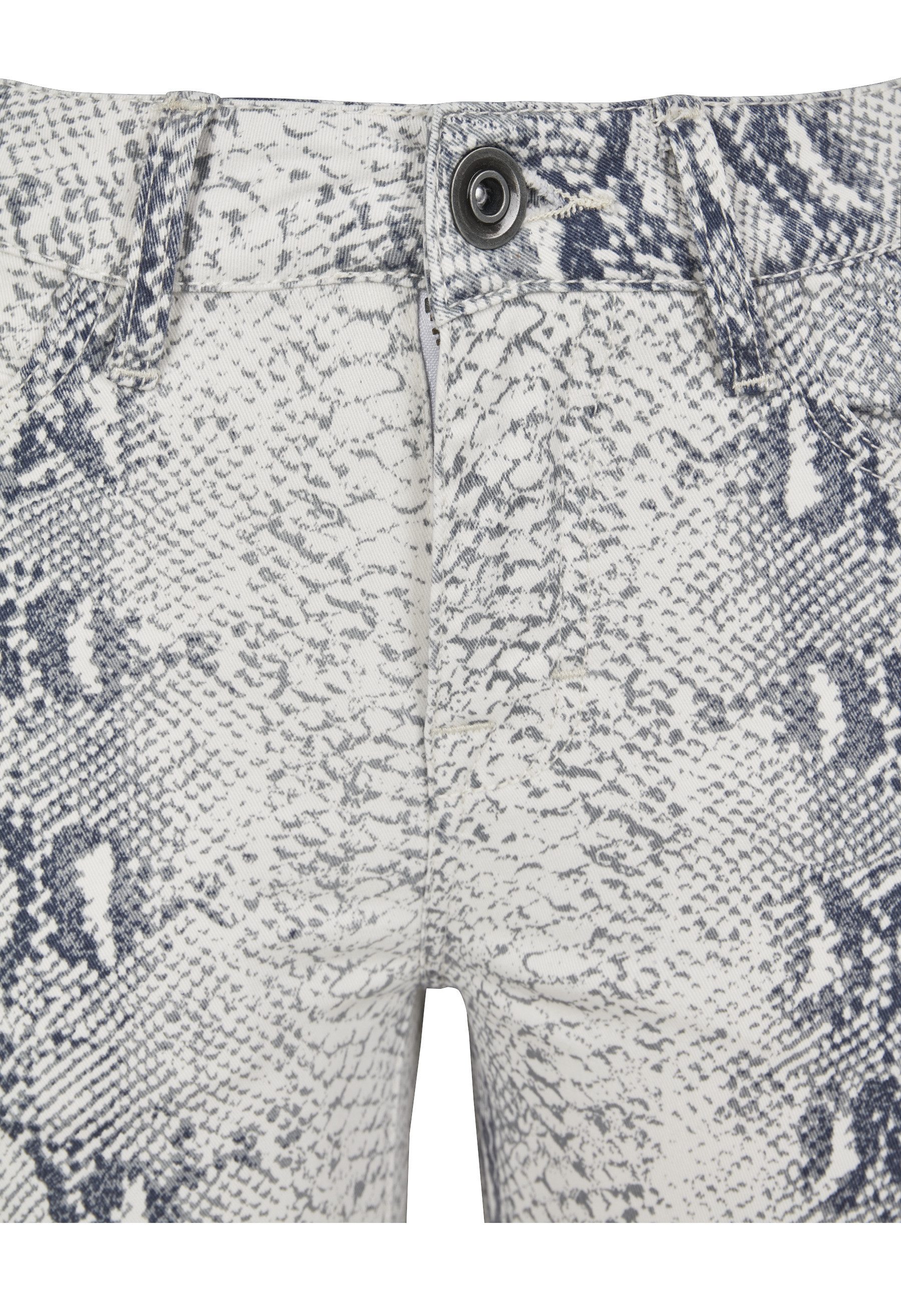 URBAN CLASSICS Stoffhose Urban Classics Damen Ladies Animal Stretch Twill Skinny Pants (1-tlg) – Bild 3 von 5