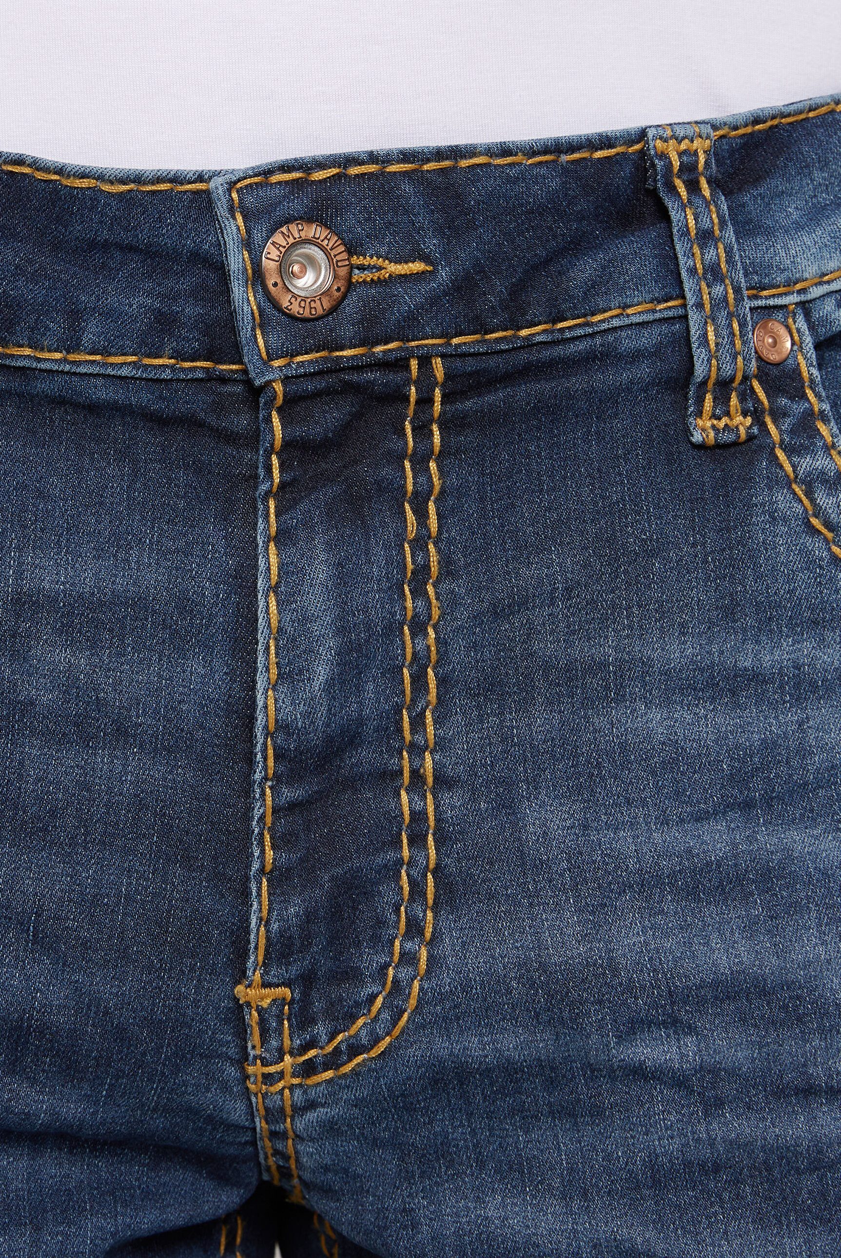 CAMP DAVID Comfort-fit-Jeans mit zwei Leibhöhen