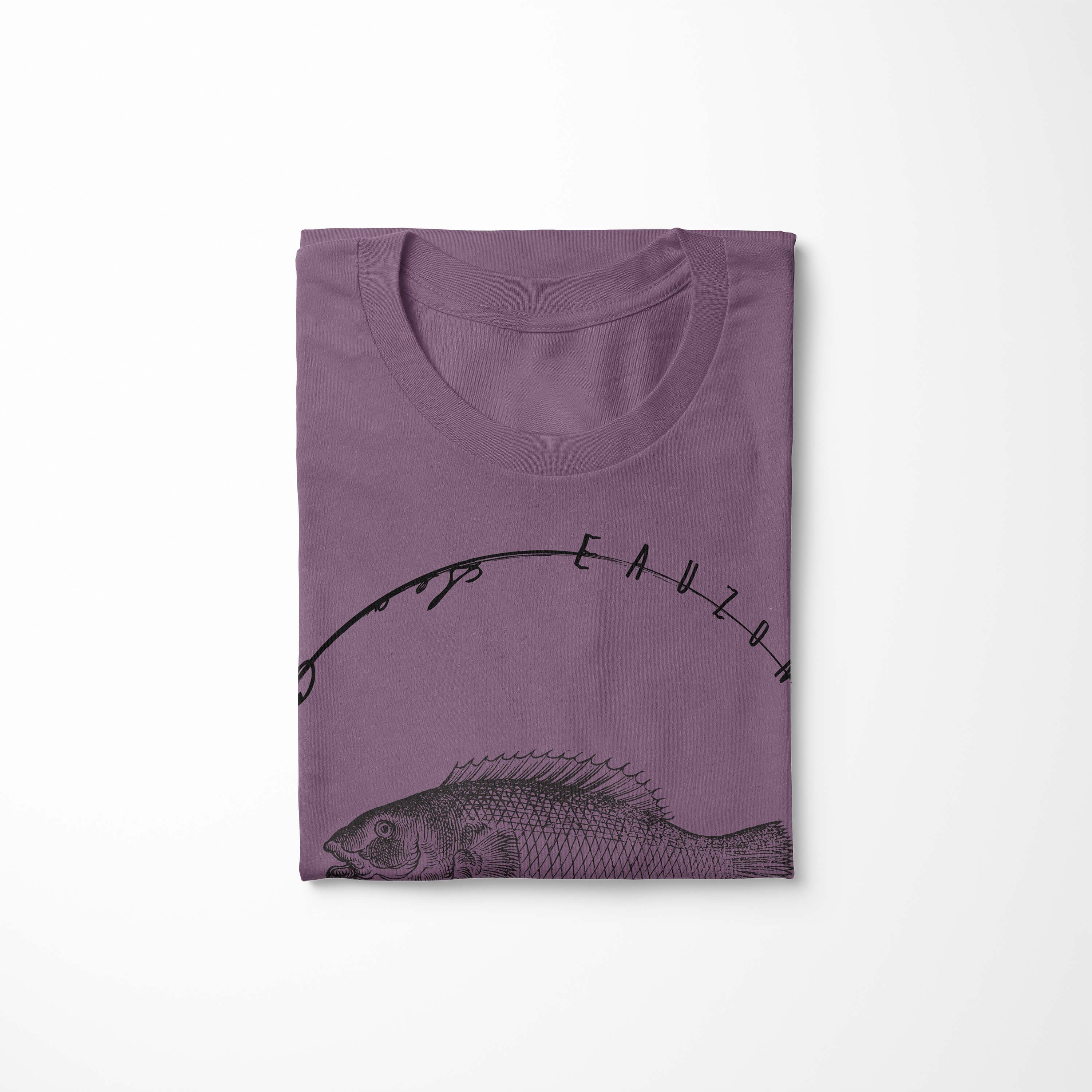 041 Sea Sea Serie: und Shiraz Struktur Art Tiefsee feine T-Shirt sportlicher Sinus Fische Schnitt / Creatures, T-Shirt -