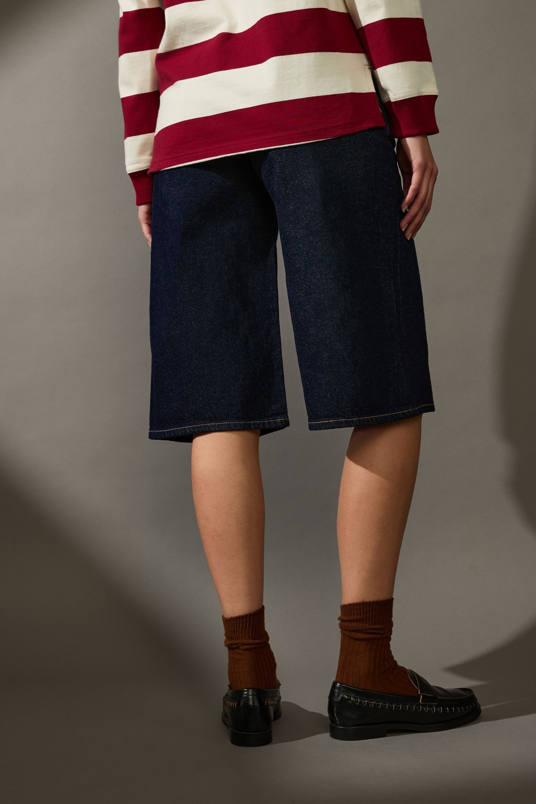 Next Jeansshorts Langer Jeansshorts aus 100 % Baumwolle (1-tlg) günstig online kaufen