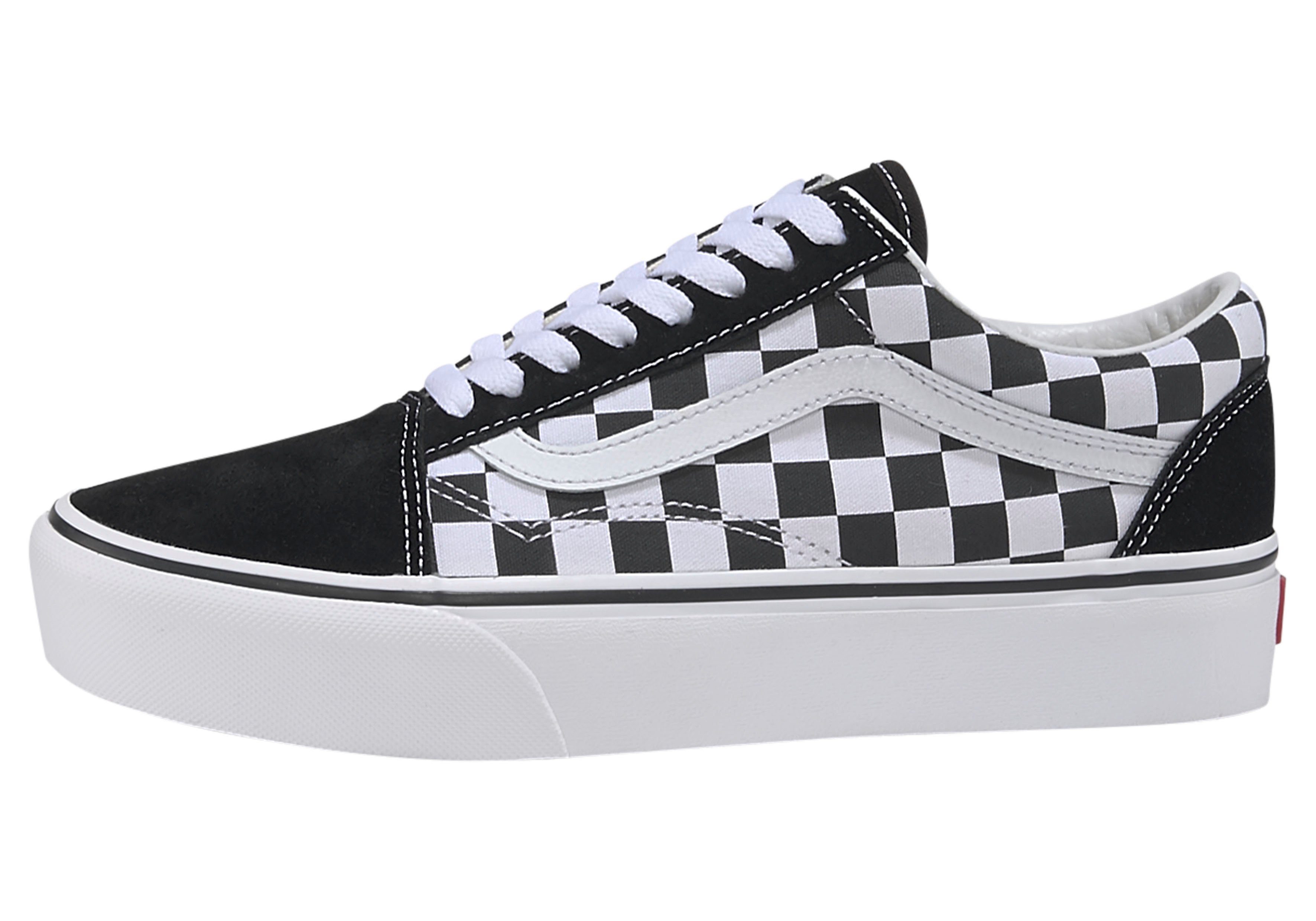 Vans Old Skool Platform Plateausneaker aus textilem Canvas-Material