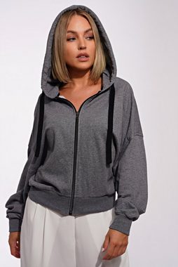 ILAY Lit Kapuzensweatjacke Holy Zoodie, Melange