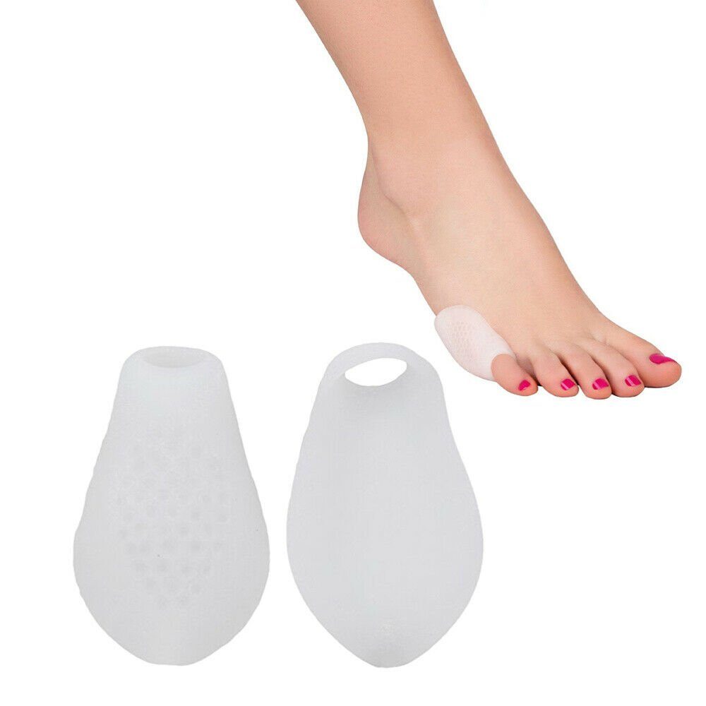 COOL-i ® Zehenkorrektor Zehenkorrektor für Kleinzehen,2 Paar Silikon-Zehenschutz gegen Reibung, Druck & Hornhaut – orthopädisch, waschbar & wiederverwendbar