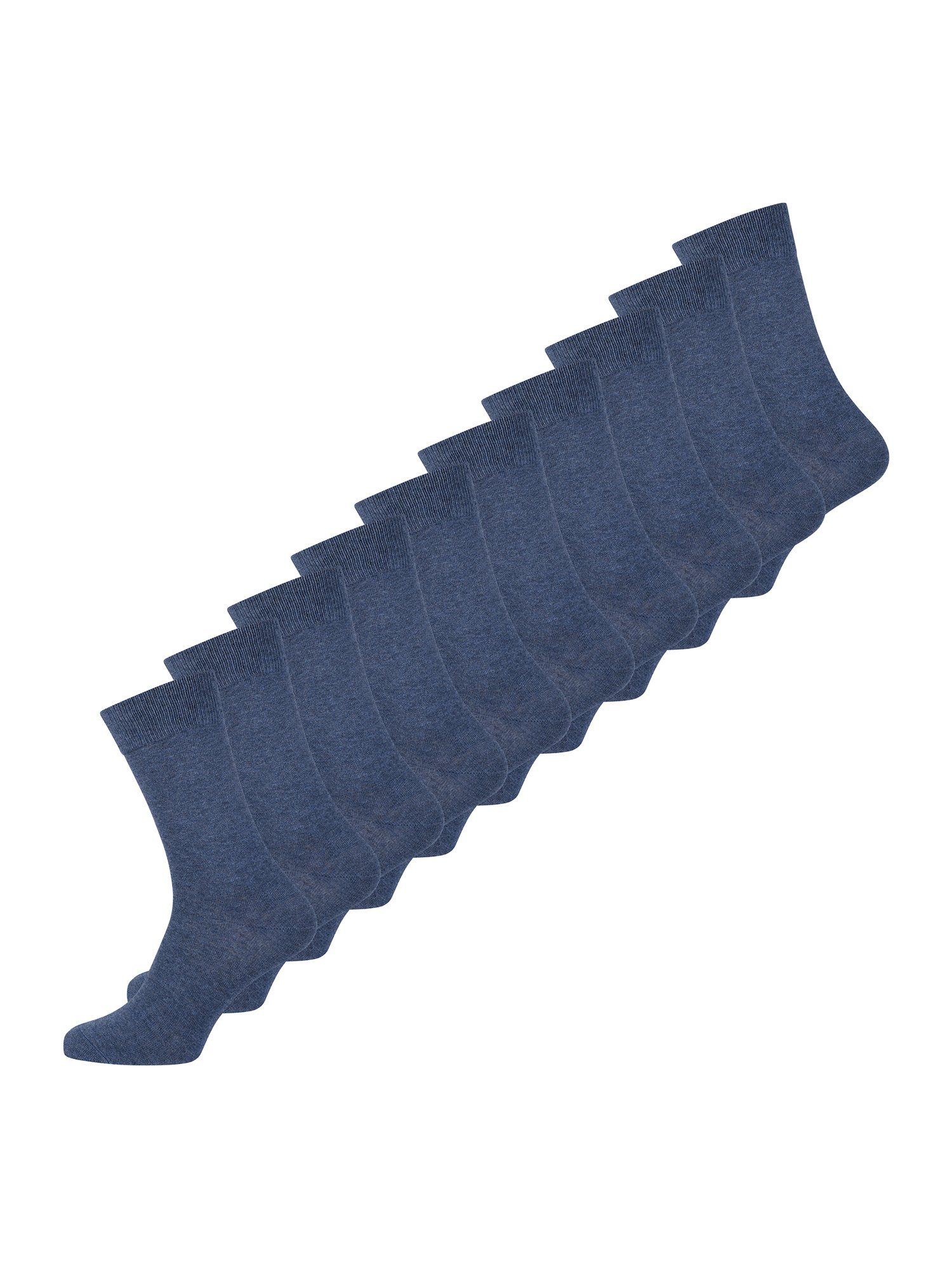 Nur Der Basicsocken Baumwolle Business (10-Paar) jeansmel.