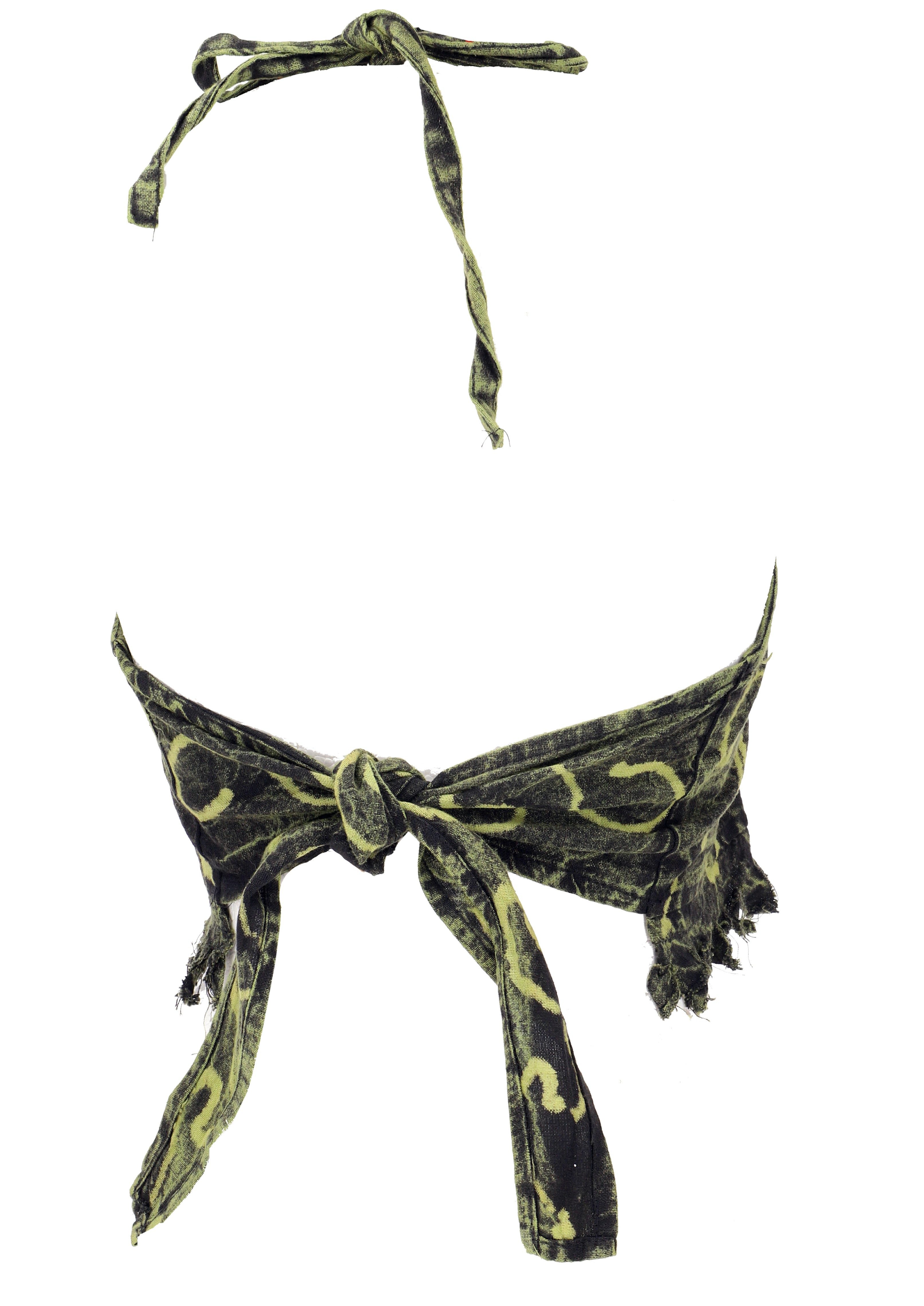 Guru-Shop T-Shirt Goa Top, Psytrance Neckholder Bandeau Batik Top.. Festival, Ethno Style, alternative Bekleidung