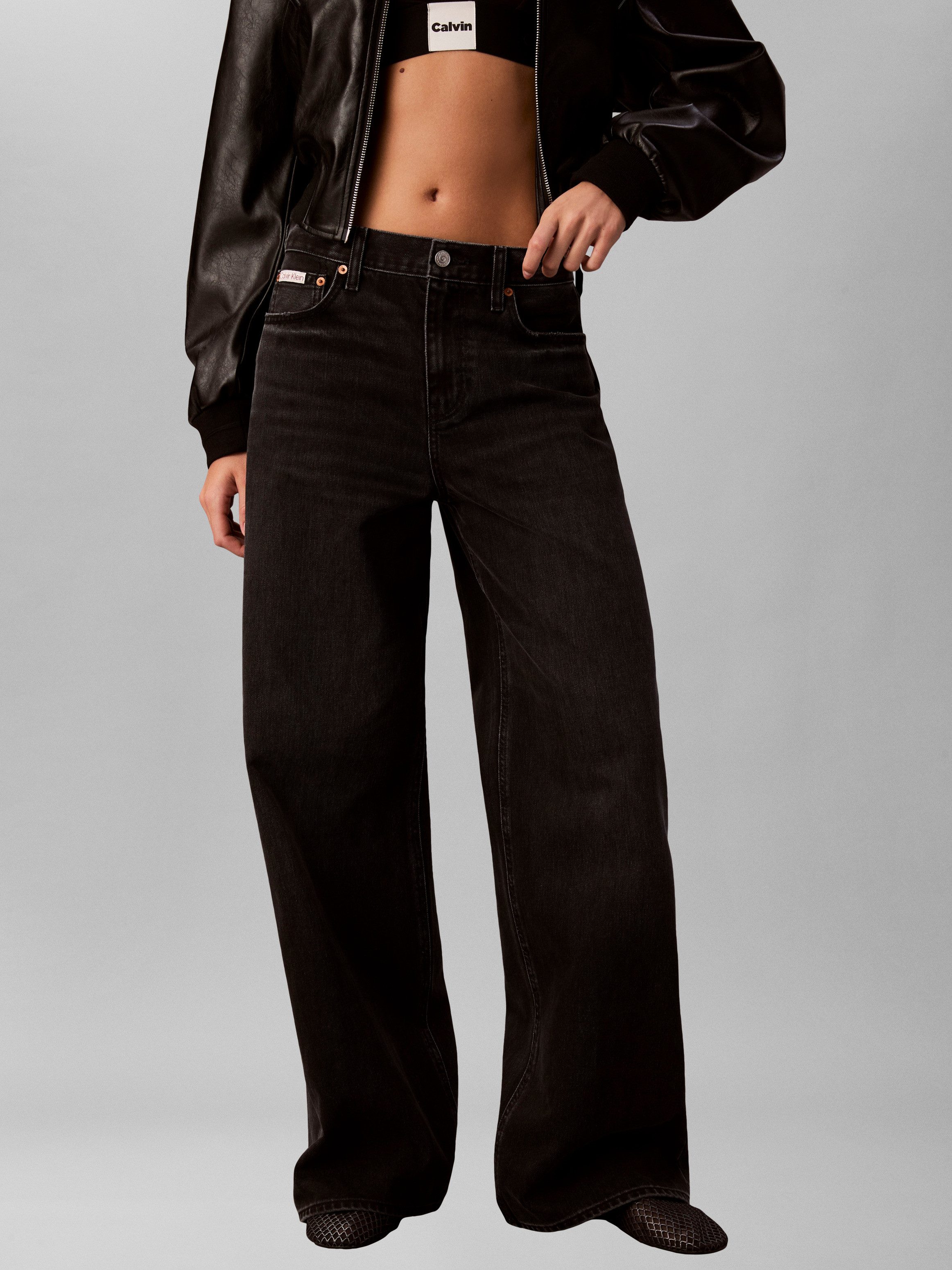 Calvin Klein Jeans Weite Jeans Wide-leg-Passform günstig online kaufen