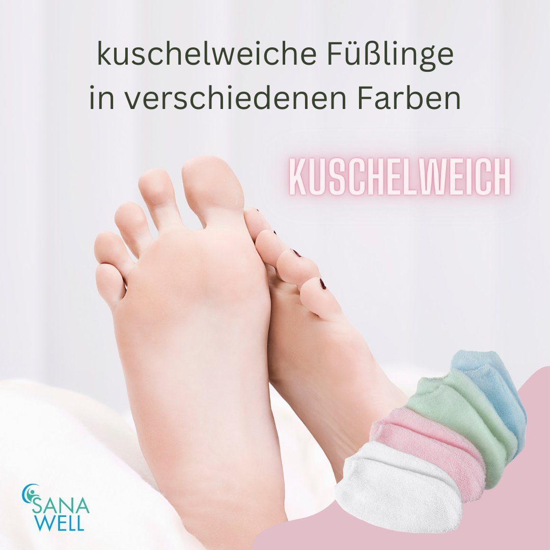 Medosan Haussocken Kuschelweiche Füßlinge, Haussocken, Einheitsgröße (4-Paar)