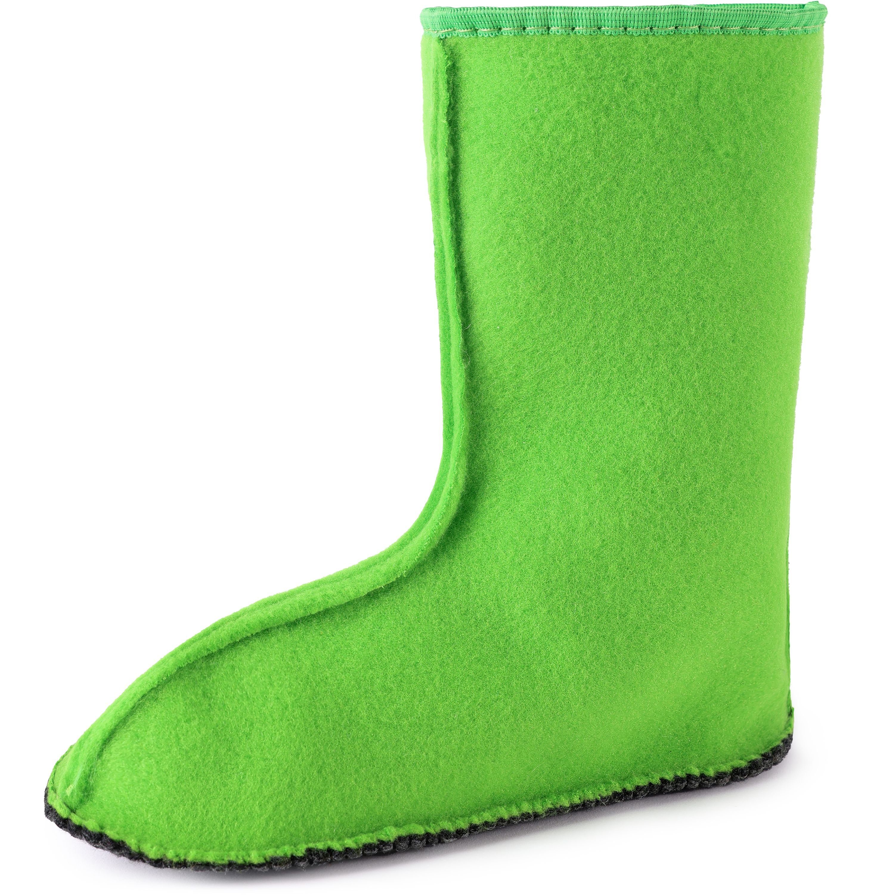 Ladeheid Schaftformer Kinder Wärmende Stiefelsocken Innenschuh für Gummistiefel LA-CA-10-11 Grün