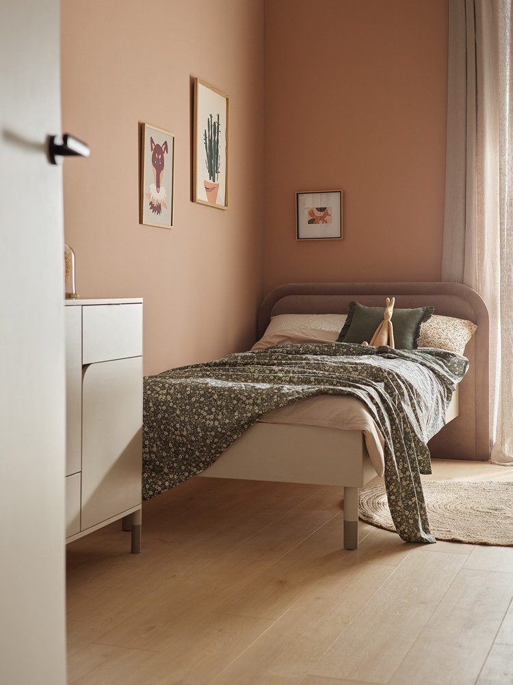 yourhouse24 Bett Einzelbett mit Rahmen 90x200 cm HARMONY HR-08