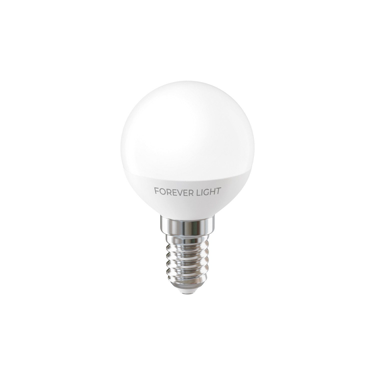 Forever Light LED-Leuchtmittel G45 Kugelform 4,8 W 630 lm, E14, 1 St., Kaltweiß, 6000 K