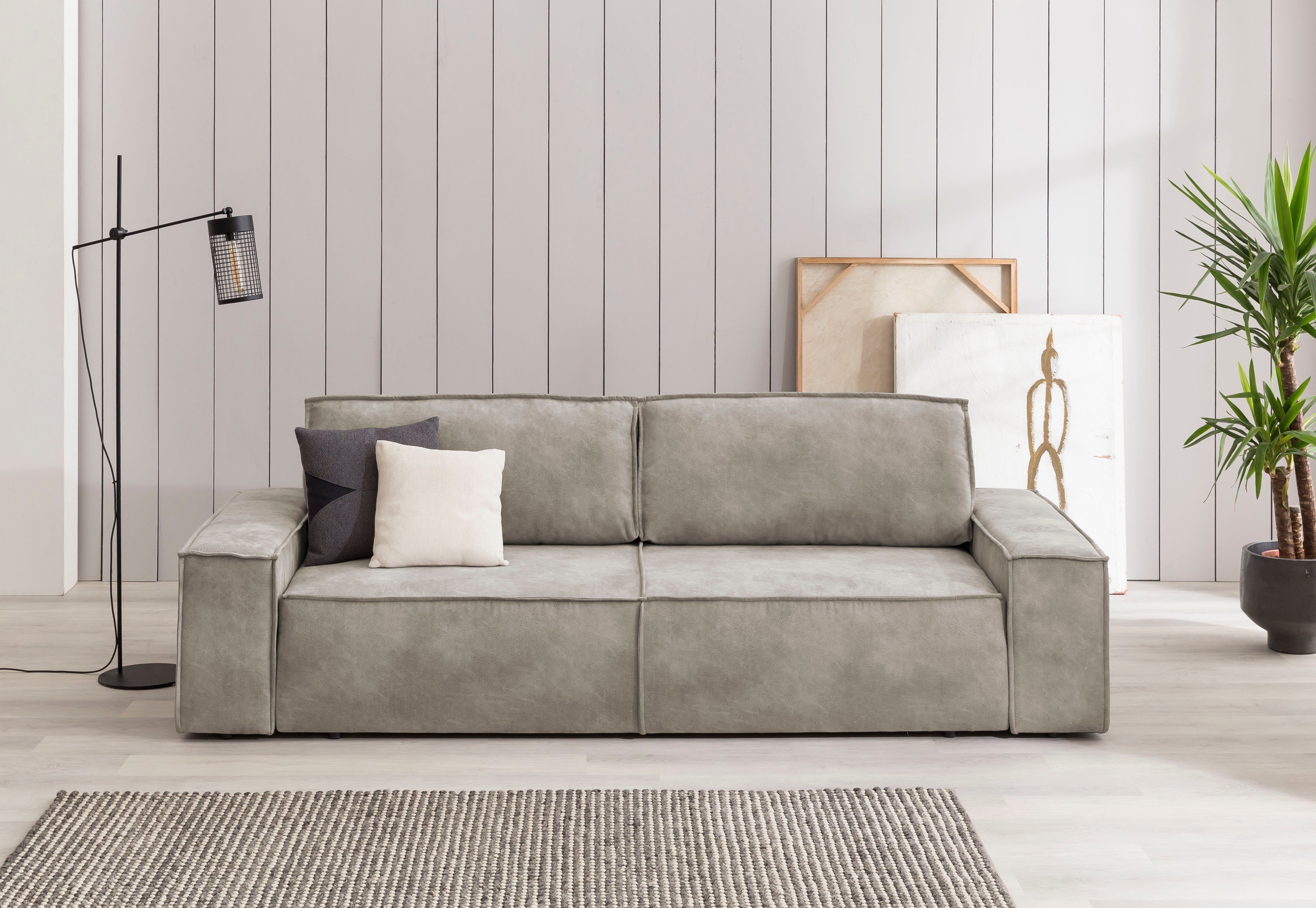 Home affaire 3-Sitzer SHERWOOD Schlafsofa (257cm) günstig online kaufen