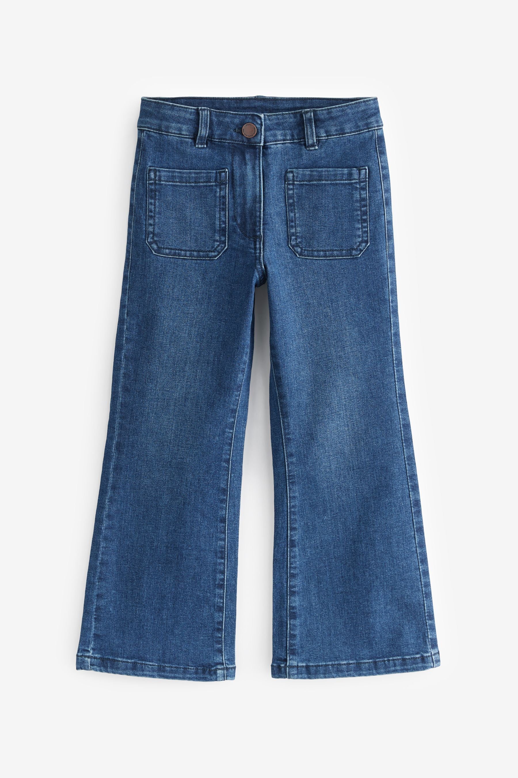 Next Push-up-Jeans Jeans mit Schlag (1-tlg) Dark Wash