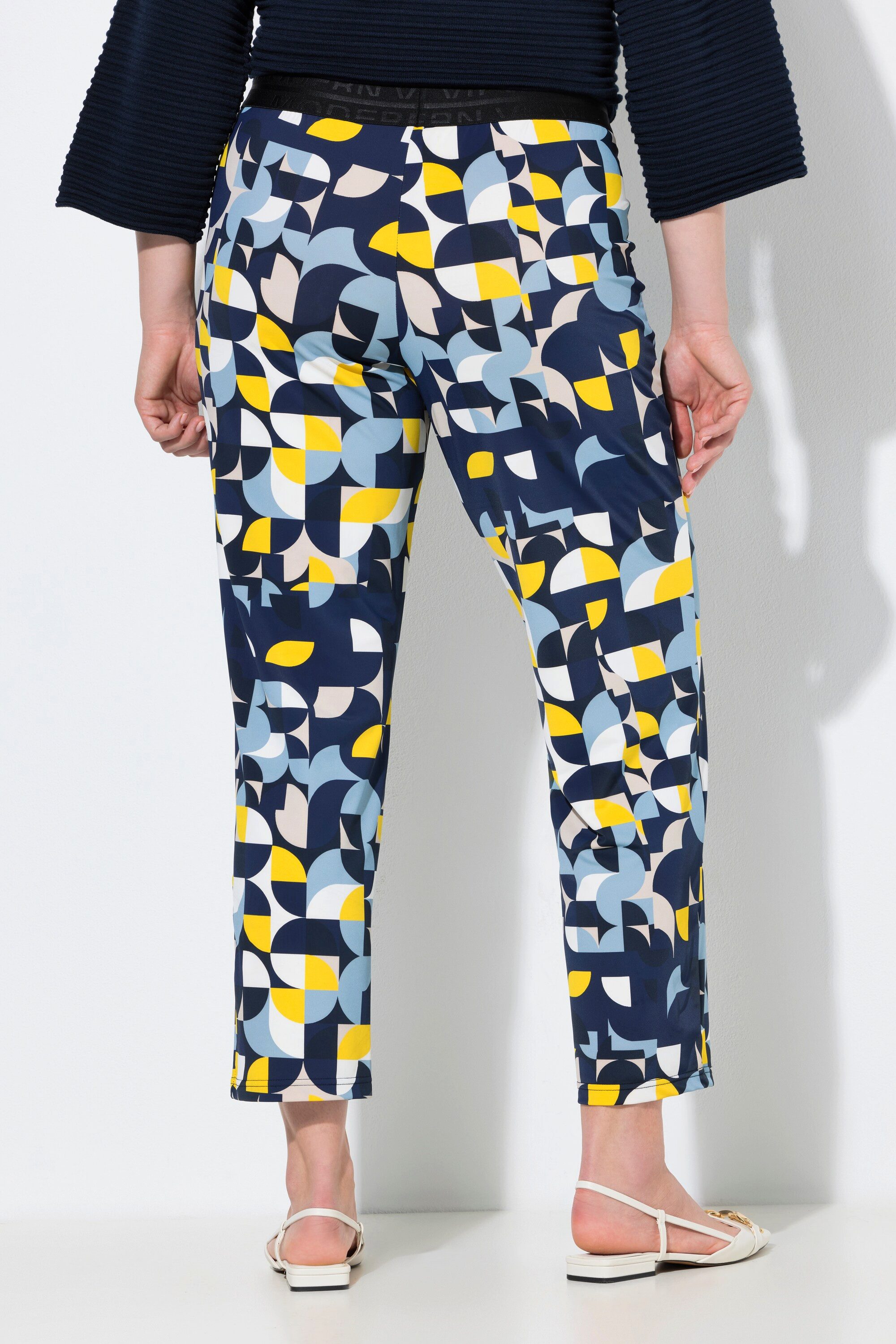 Ulla Popken Schlupfhose Jerseyhose schmales Bein Elastikbund