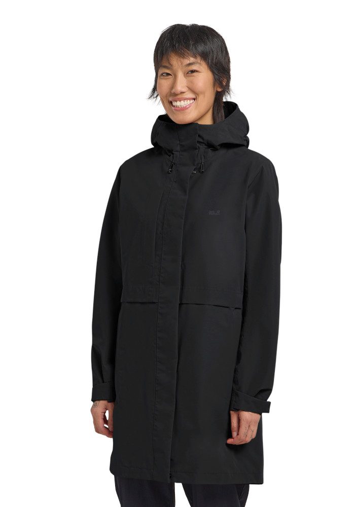 Jack Wolfskin Outdoorjacke TERRAVIEW 2L COAT W Regenmantel, wasserdicht, atmungsaktiv