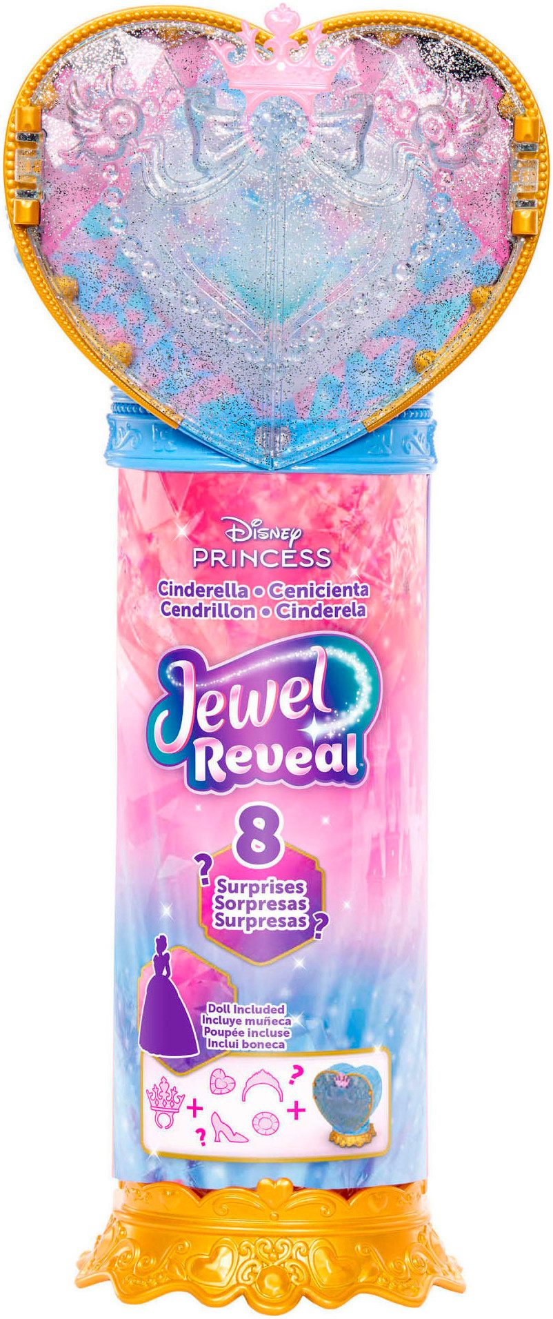Mattel® Anziehpuppe Disney Prinzessin, Juwel Reveal Cinderella Puppe