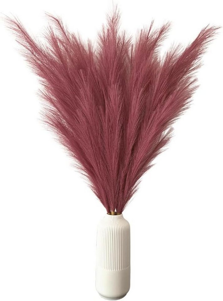 Kunstpflanze Pampas gras, Layba, Höhe 100 cm, 3 Stiele Pampas Mauve