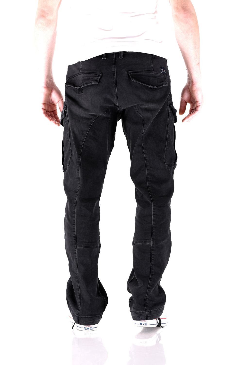 Big Seven Cargojeans Big Seven Brian Antic Black Cargo Herren Jeans Hose