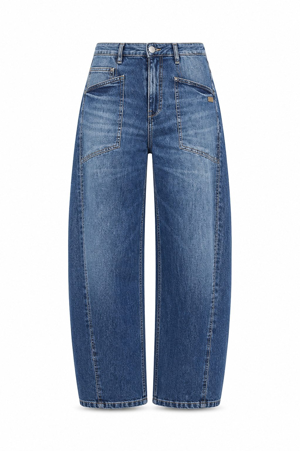 GANG Gerade Jeans 94ODINA - Gerade Jeans - Hose mit weitem Schnitt - verkürtzte Denim -