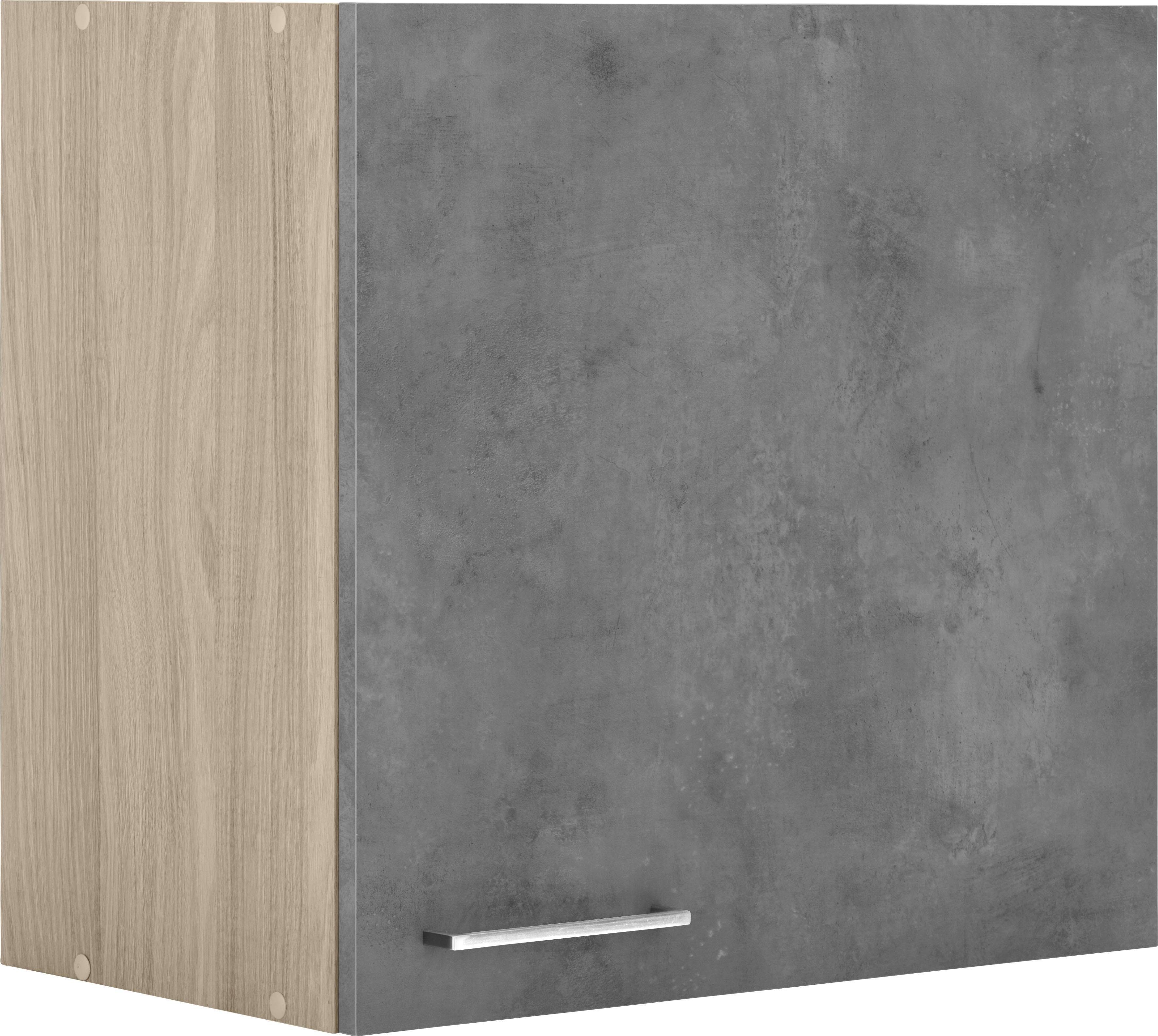 wiho Küchen Hängeschrank beton/satin Breite Zell eichefarben cm 60
