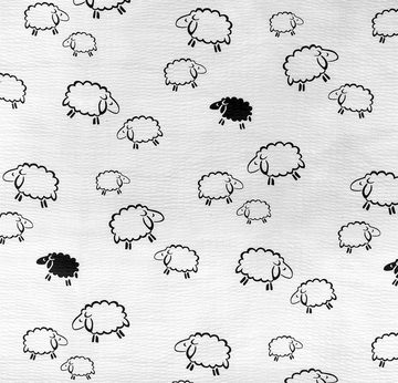 Bettwäsche Seersucker Bettwäsche Schaf Sommerbettwäsche Bettbezug Bügelfrei, Carpe Sonno, Seersucker, 2 teilig, Seersucker Bettwäsche 155x220 Baumwolle Schafe
