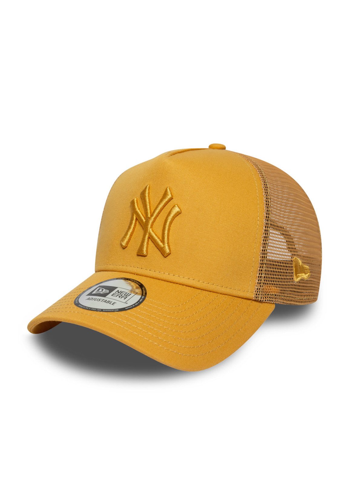 New Era Trucker Cap New Era League Ess Trucker Adjustable Cap NY YANKEES Gelb