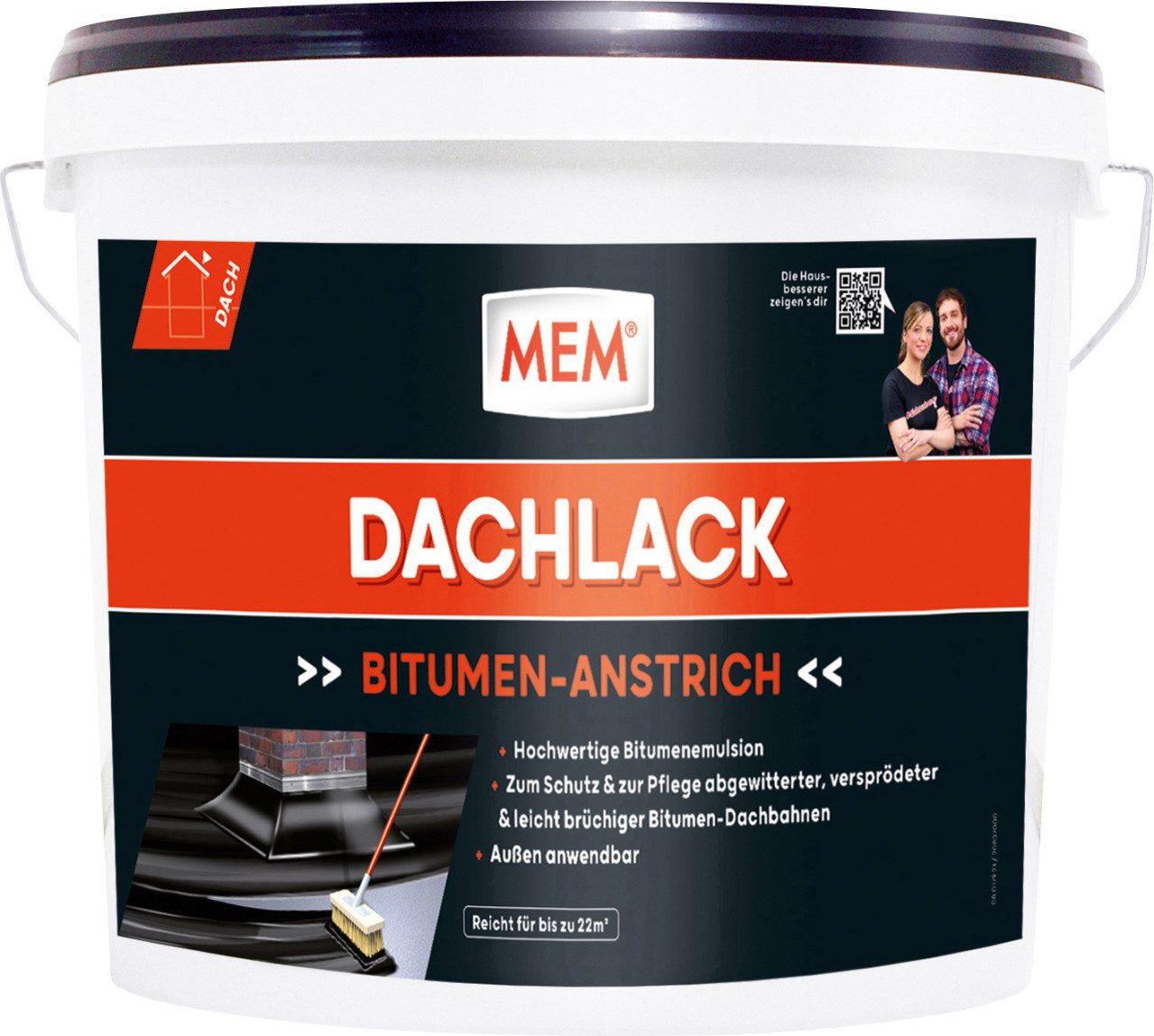 Dichtungsband MEM Bitumen Dachlack 10 l