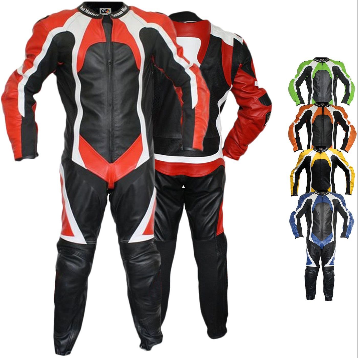 Wear Motorradkombi GW409K Einteiler Lederkombi German Rot Motorradkombi