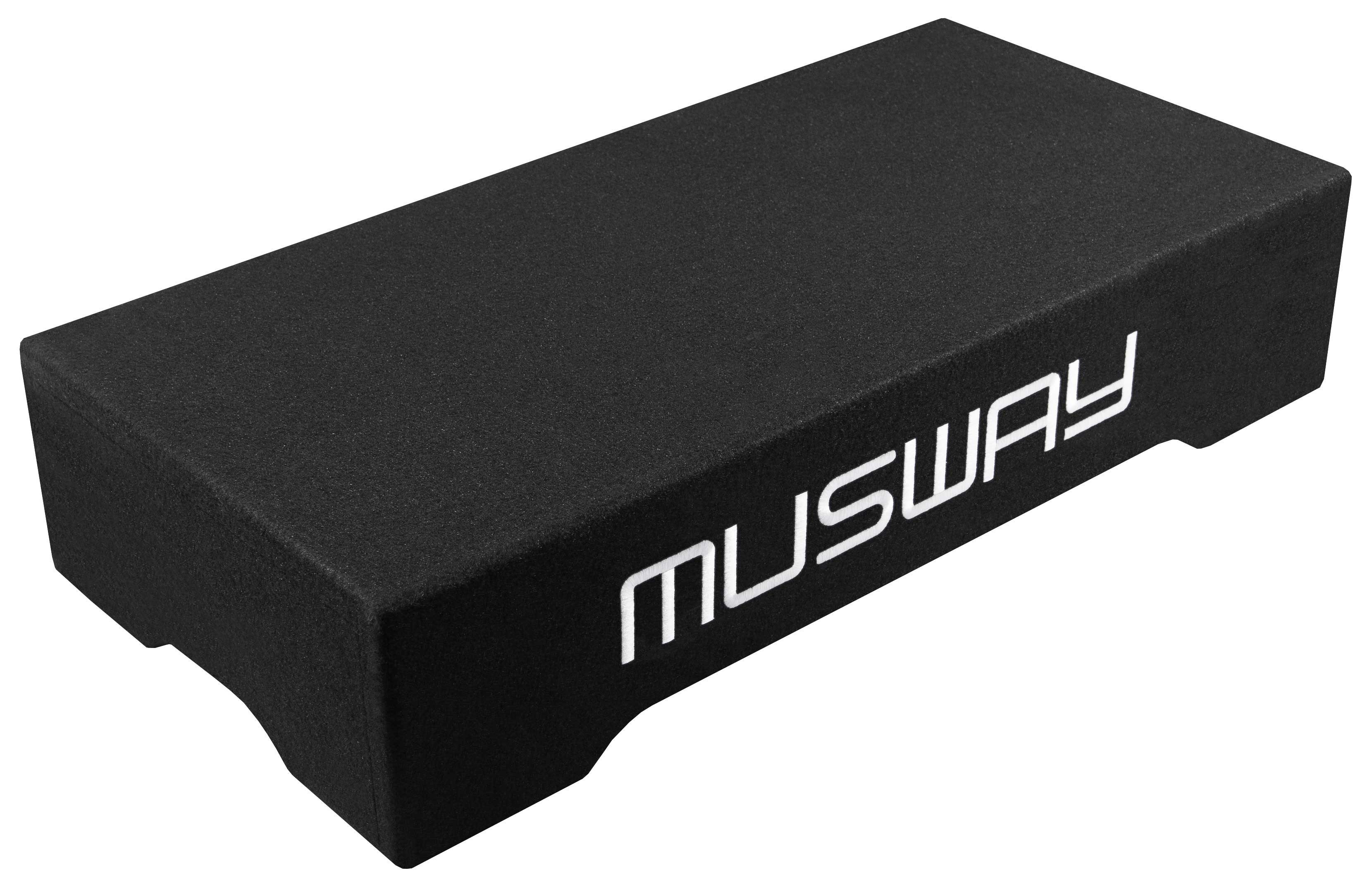 Musway Musway MF210Q-4, 25cm 10" Subwoofer Downfire Box 4 + 4 Ohm Auto-Subwoofer (300 W, max.: W 25 cm)