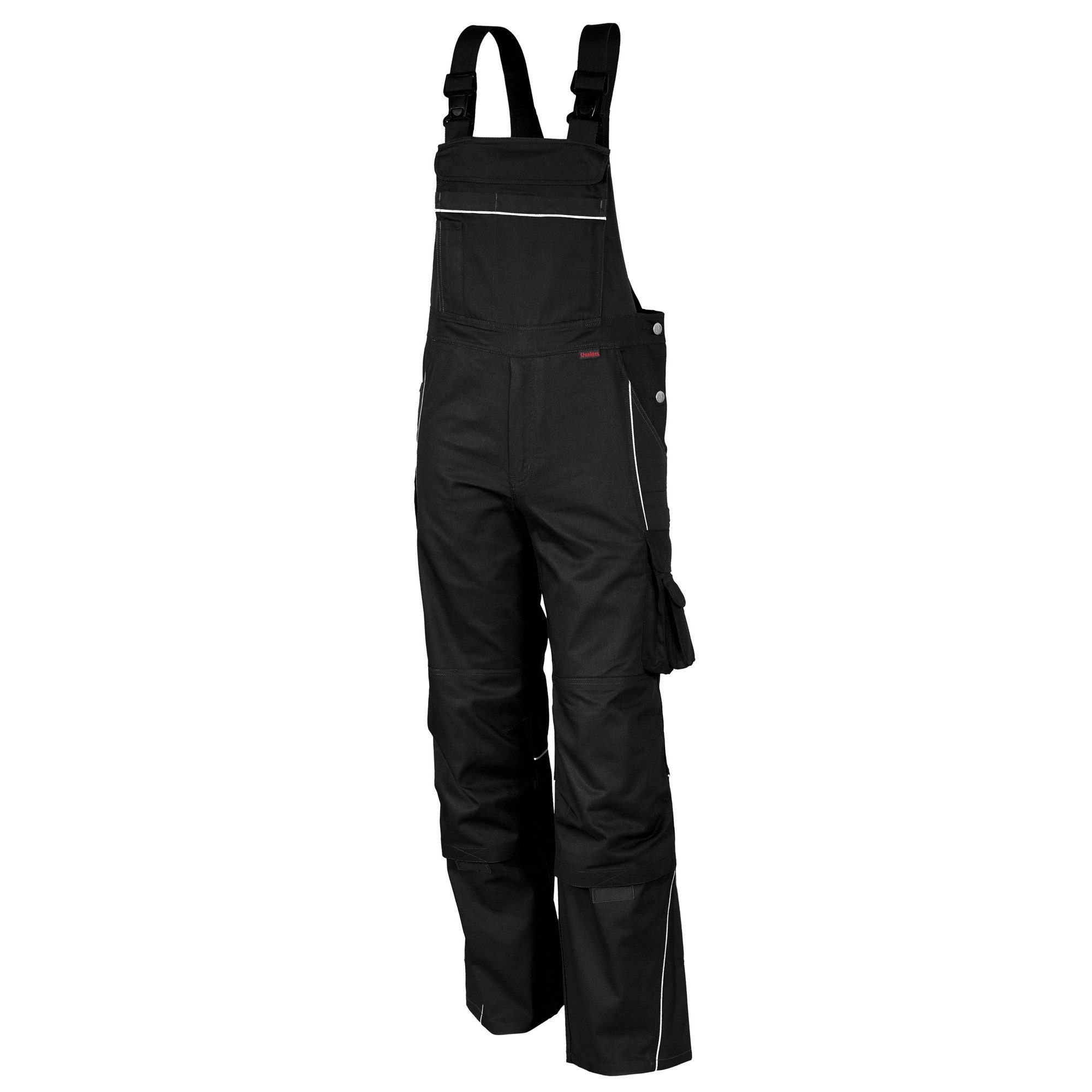 Qualitex Workwear Arbeitslatzhose strapazierfähige PROfessionals Latzhose aus faserverstärktem Gewebe
