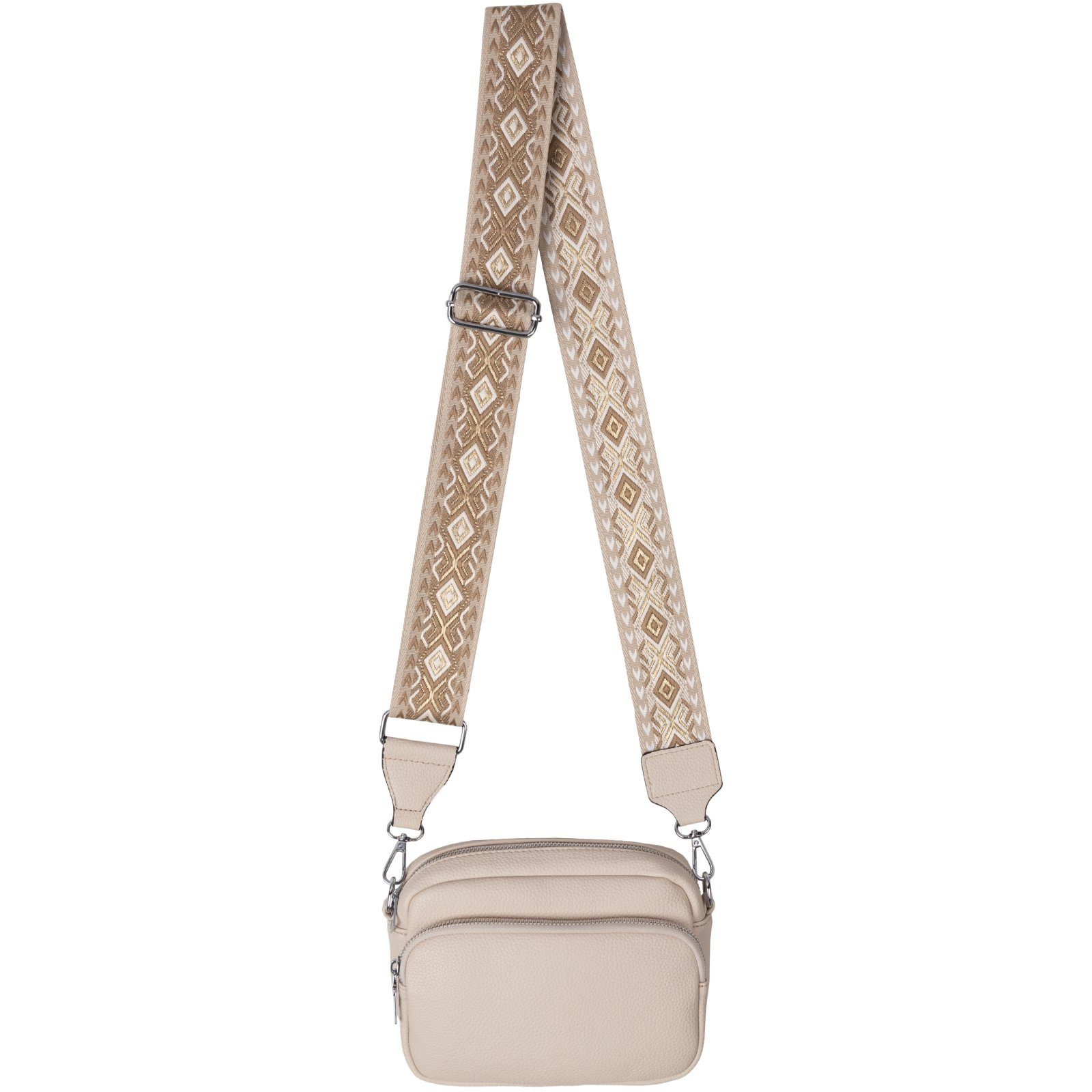 Gürteltasche Bauchtasche Umhängetasche Crossbody-Bag Kunstleder Italy-Design