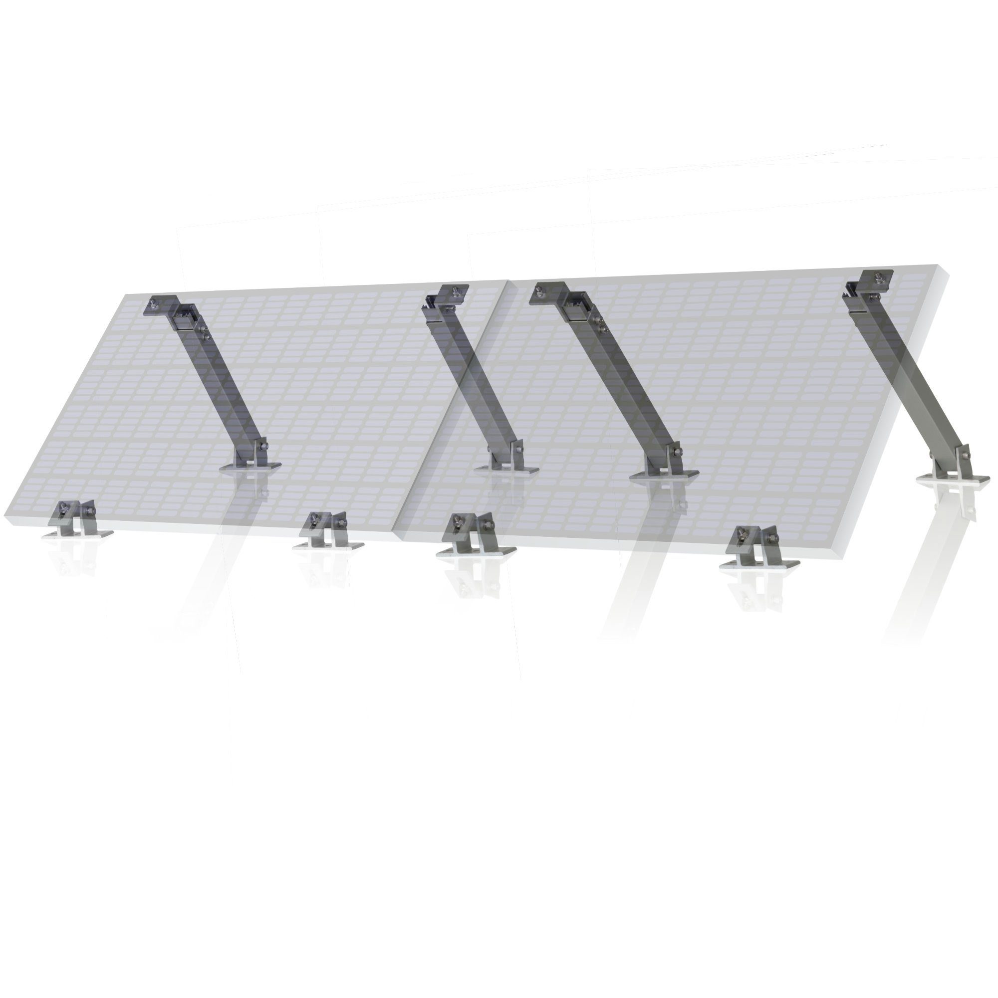 Zelsius Solarmodul-Halterung Zelsius Universal Solarmodul Halterung, verstellbarer Winkel, Aluminiu