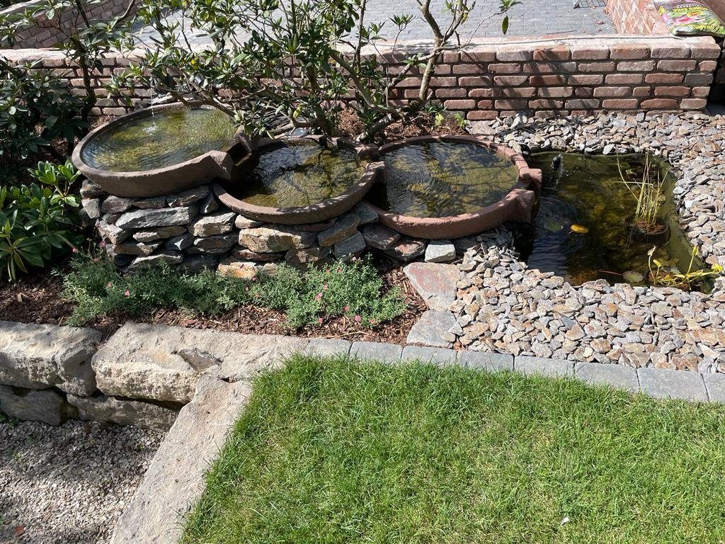 IDYL Bachlaufschale Bachlaufbecken Antik Granit aus Asien Set 2 Schalen, 2-tlg., Granit ein Naturprodukt sehr robust witterungsbeständig