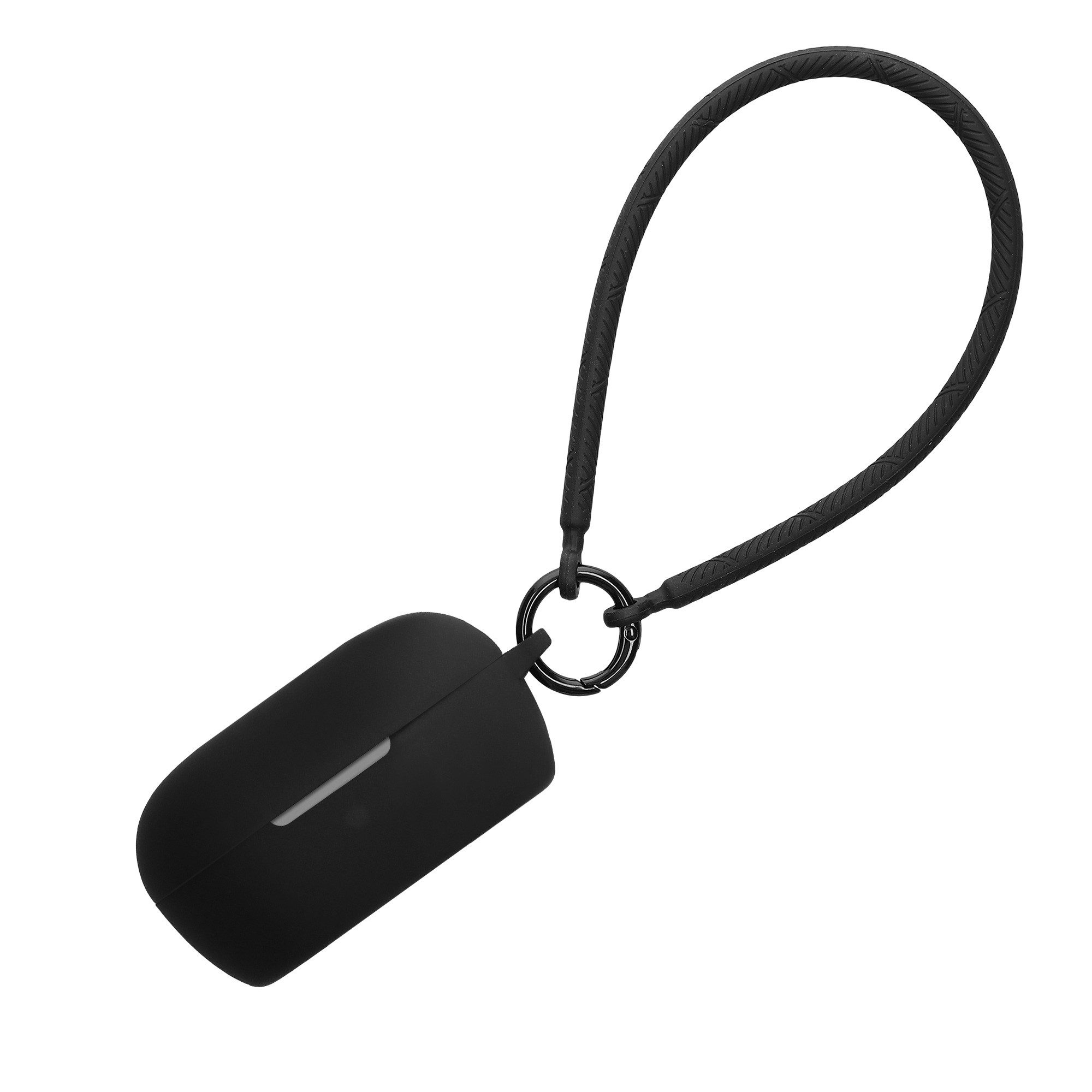 kwmobile Kopfhörer-Schutzhülle Hülle für Bose QuietComfort Earbuds Kopfhörer, Silikon Schutzhülle Etui Case Cover - mit Handschlaufe