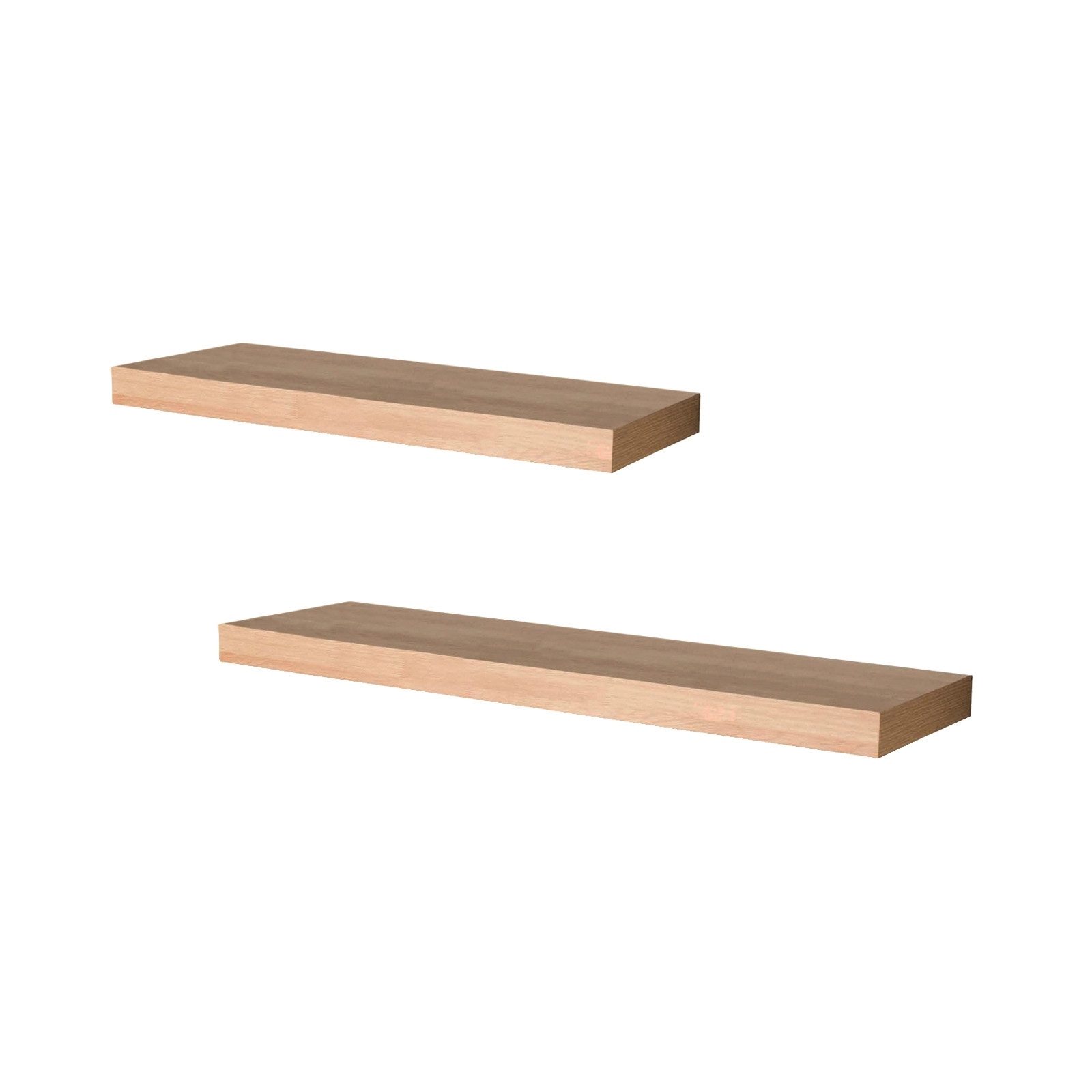 Wandregal Wandregale 2er Set 120cm + 80cm Altona Sonoma