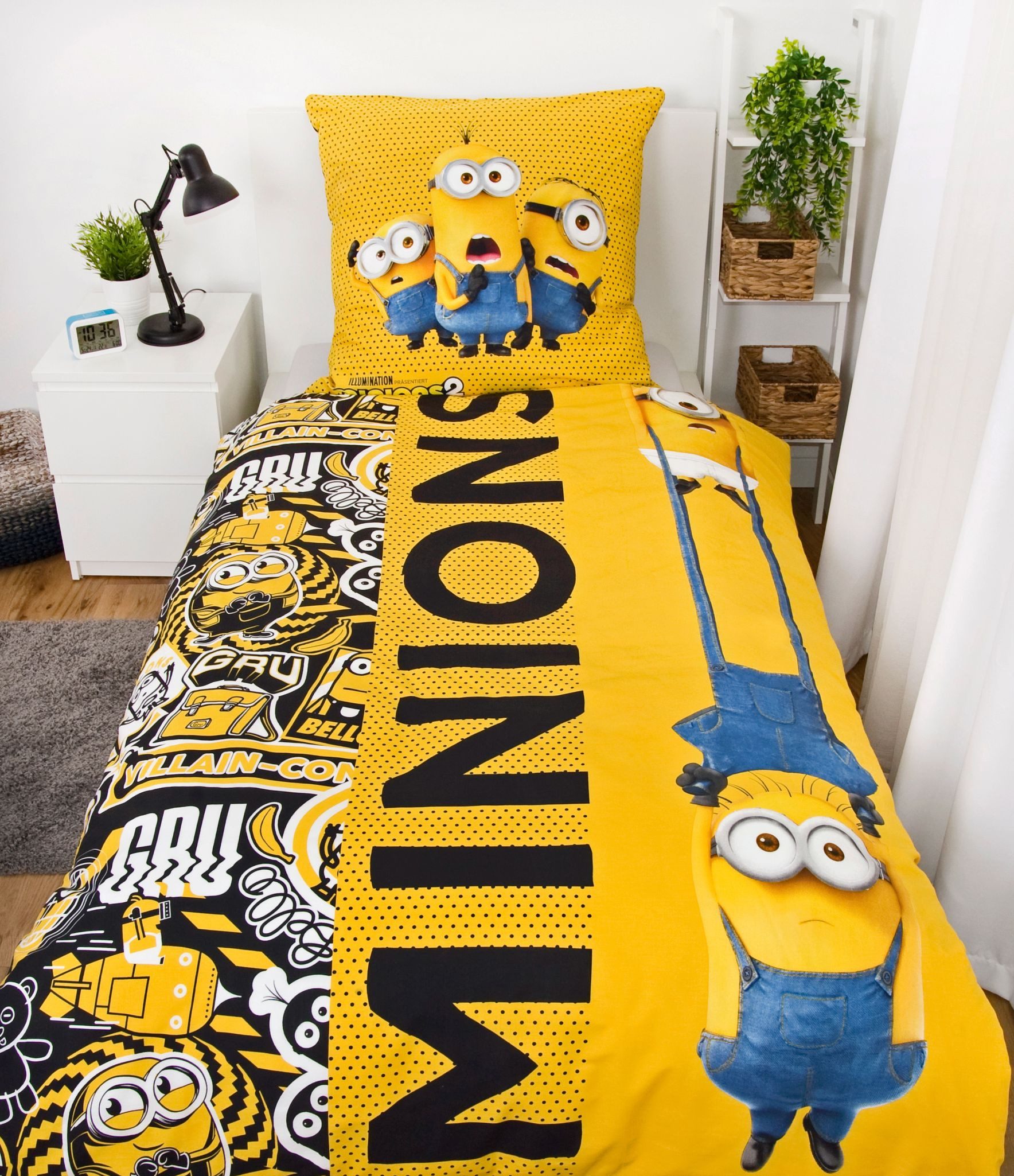 Herding Jugendbettwäsche 135x200cm Minions 2 Gru günstig online kaufen