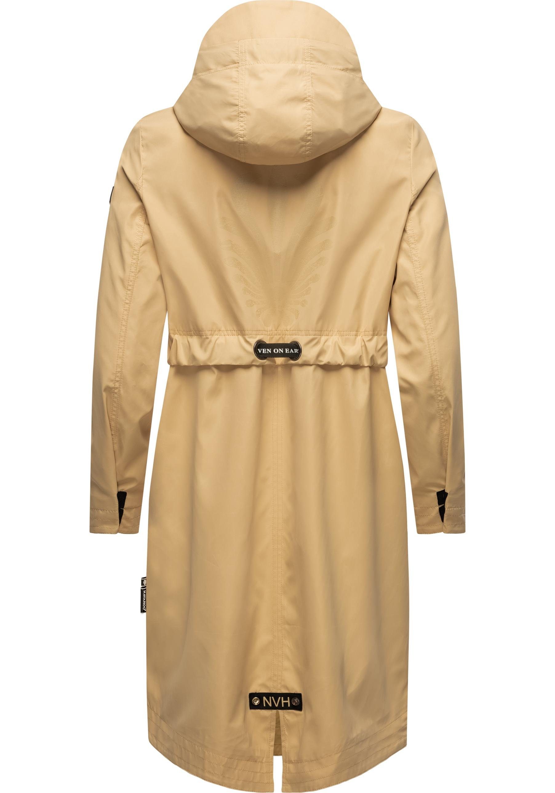 Navahoo Funktionsparka Josinaa stylische Übergangs Outdoorjacke mit Kapuze
