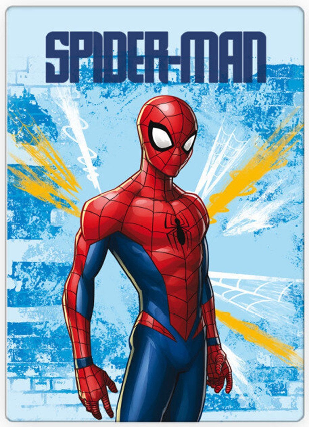 Wohndecke Spiderman Light Fleece-Decke 100x140cm, Spiderman, Geschenkidee für Mädchen und Jungen