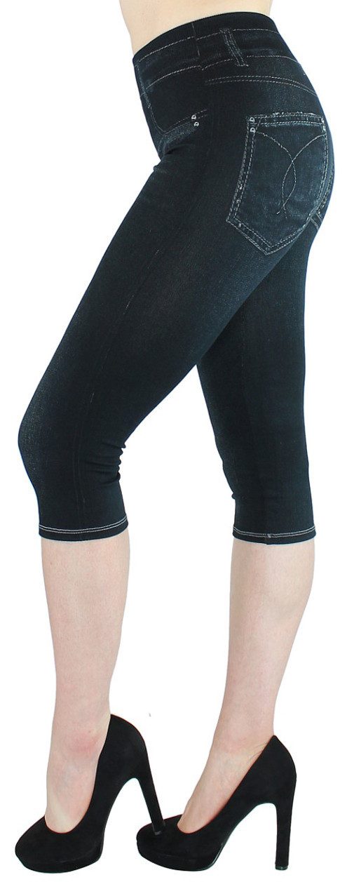 dy_mode Caprileggings Capri Jeggings Damen High günstig online kaufen
