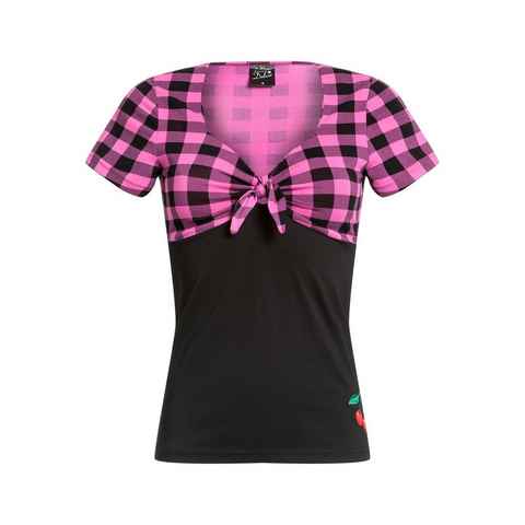 Pussy Deluxe T-Shirt Pink Checkered