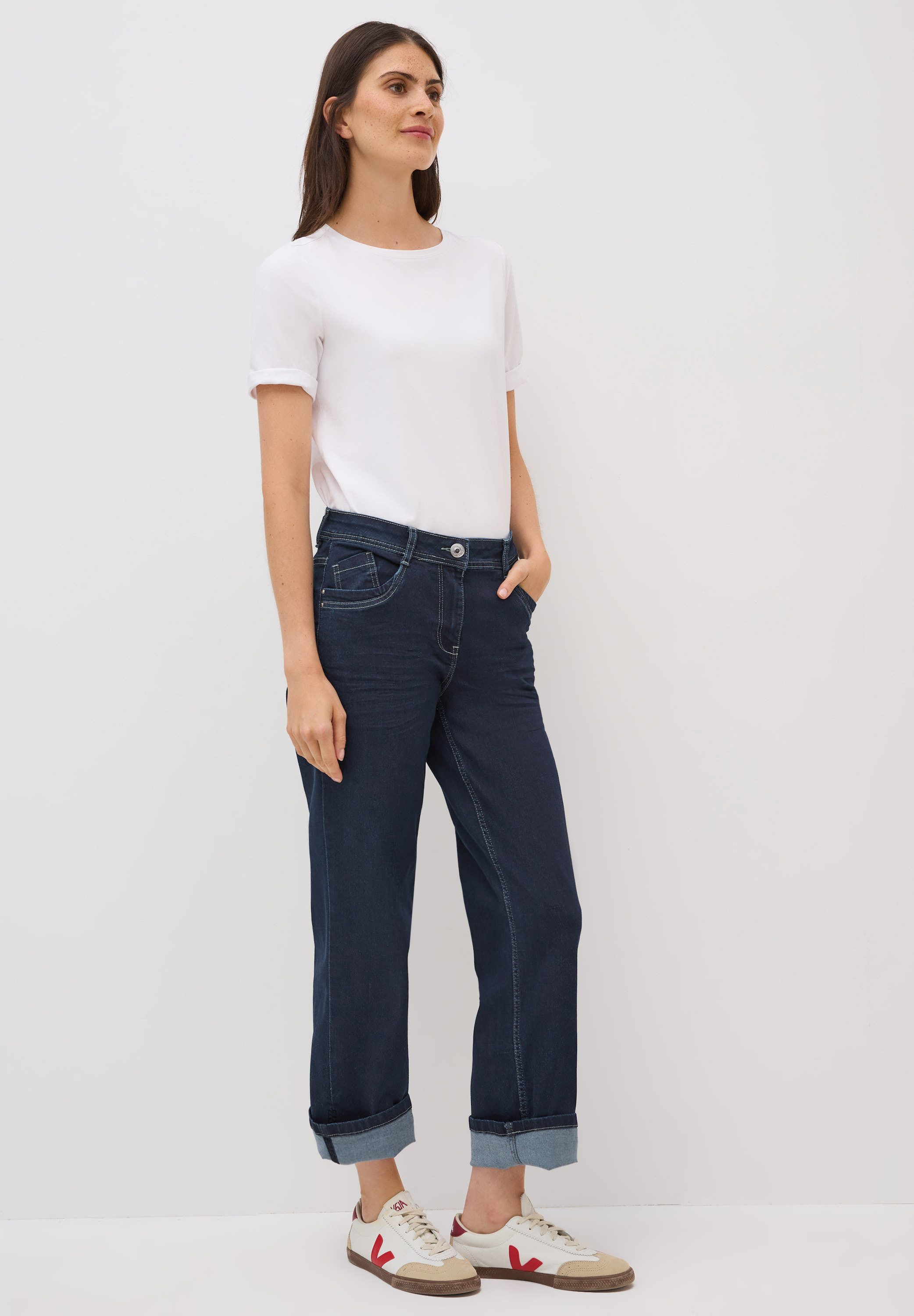 CECIL Loose-fit-Jeans High Waist