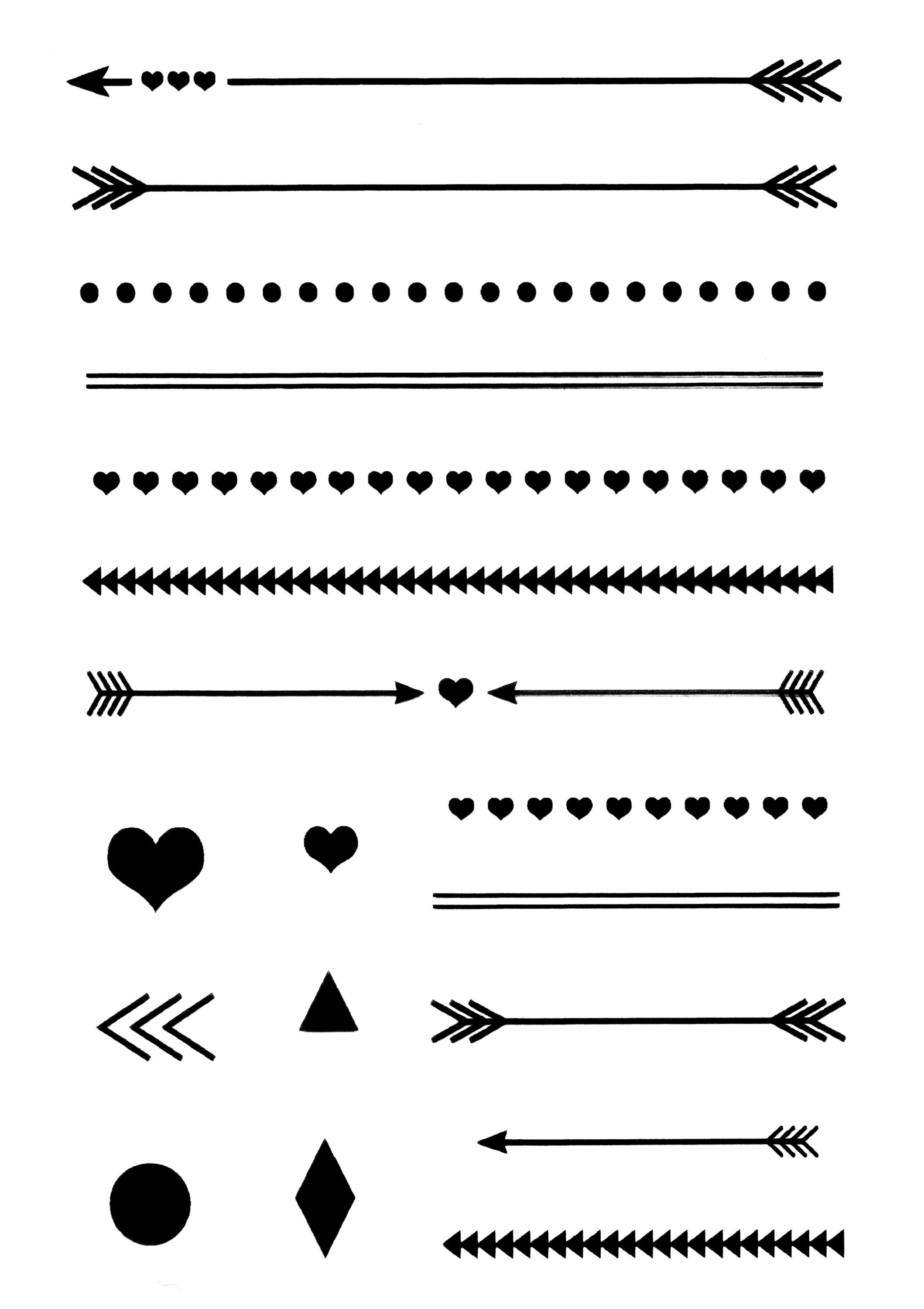 efco Stempel Pfeile & Linien, 18 Teile