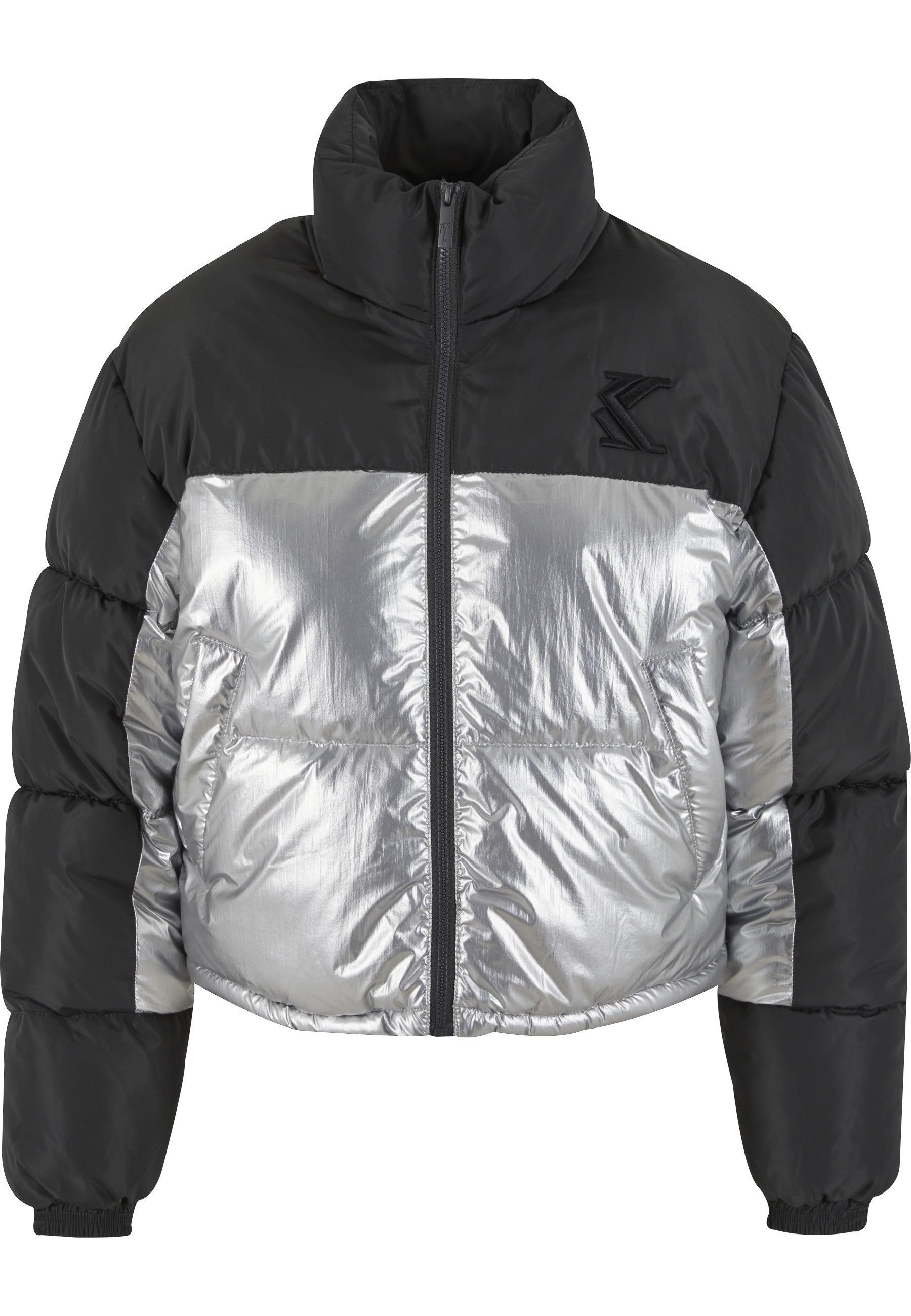 Winterjacke Karl Kani KK Og Metallic Block Crop Puffer Jacket metallic