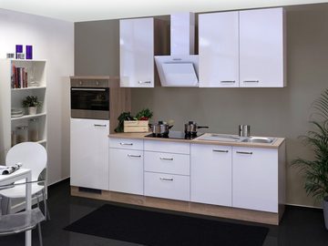 Flex-Well Küchenzeile Florenz, mit E-Geräten, Gesamtbreite 270 cm
